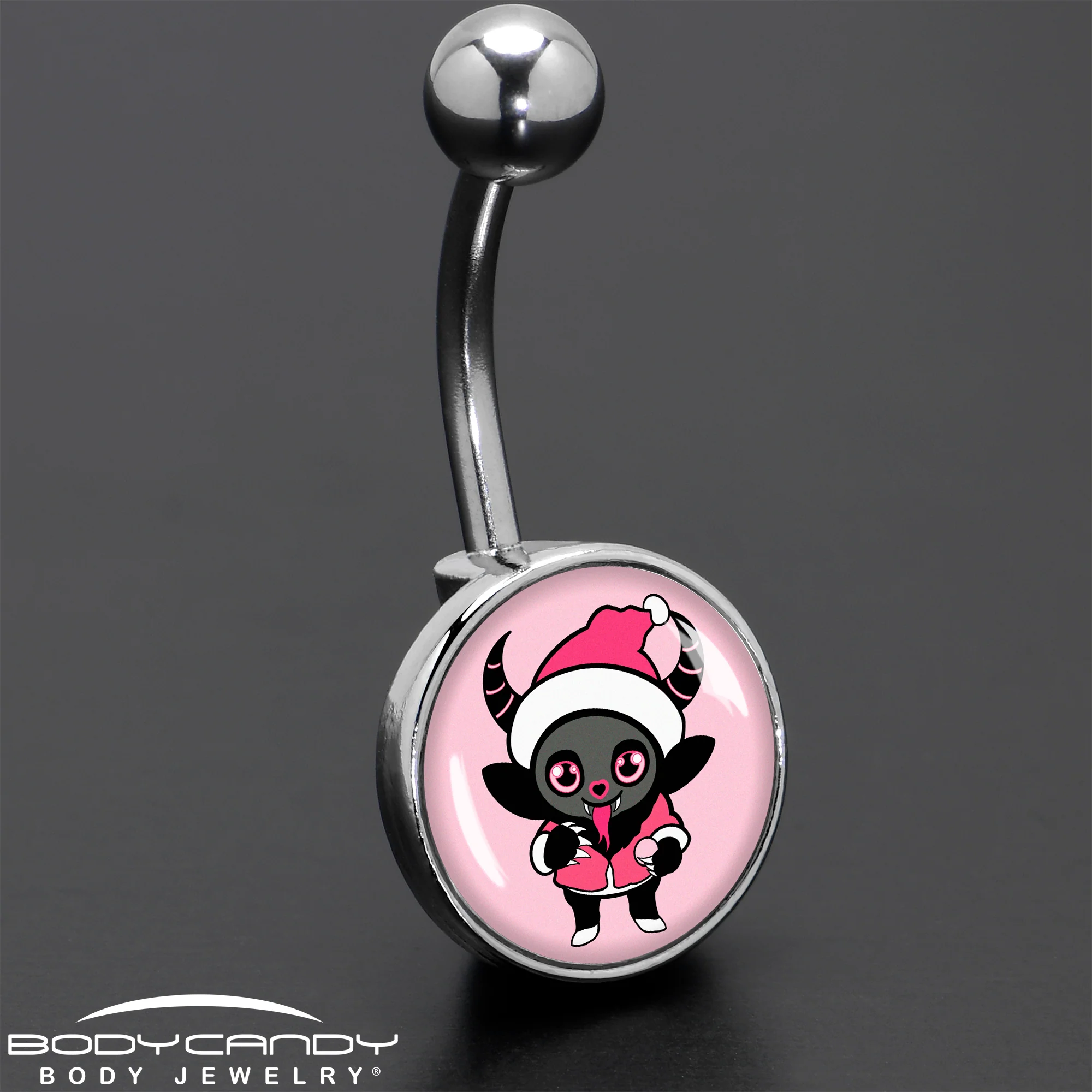 Krampus Cutie Christmas Holiday Belly Ring by Onyx O - Image 8