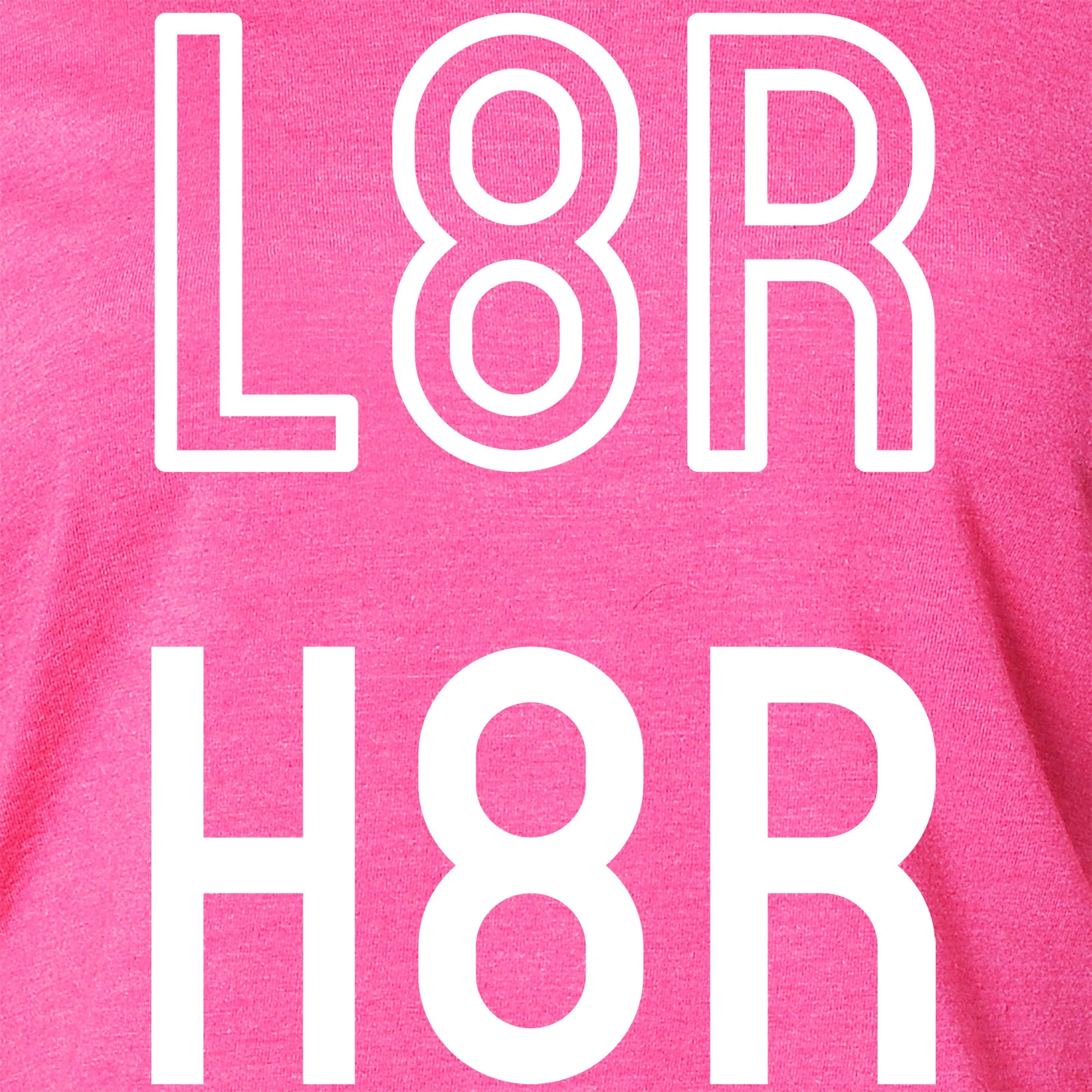 L8R H8R Black Long Sleeve Hoodie - Image 2