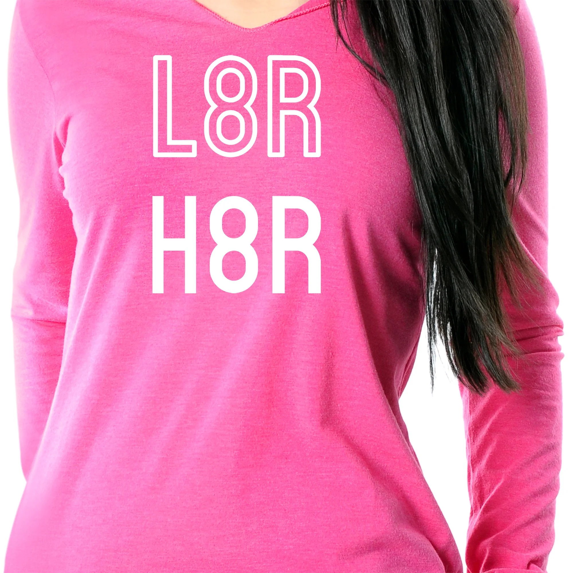 L8R H8R Black Long Sleeve Hoodie - Image 3