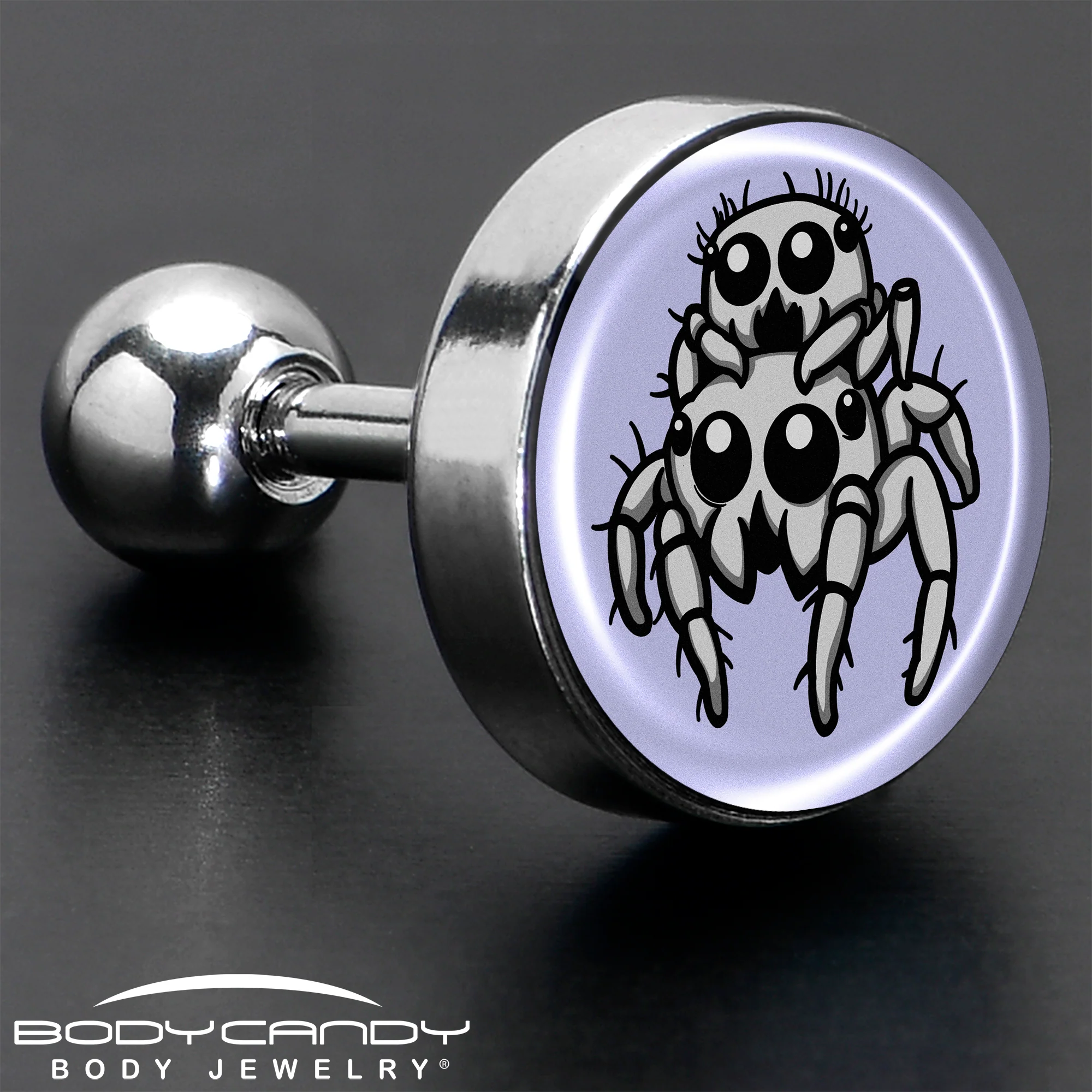 Leaping Leapfrog Spiders Tragus Cartilage Earring by Onyx O - Image 7