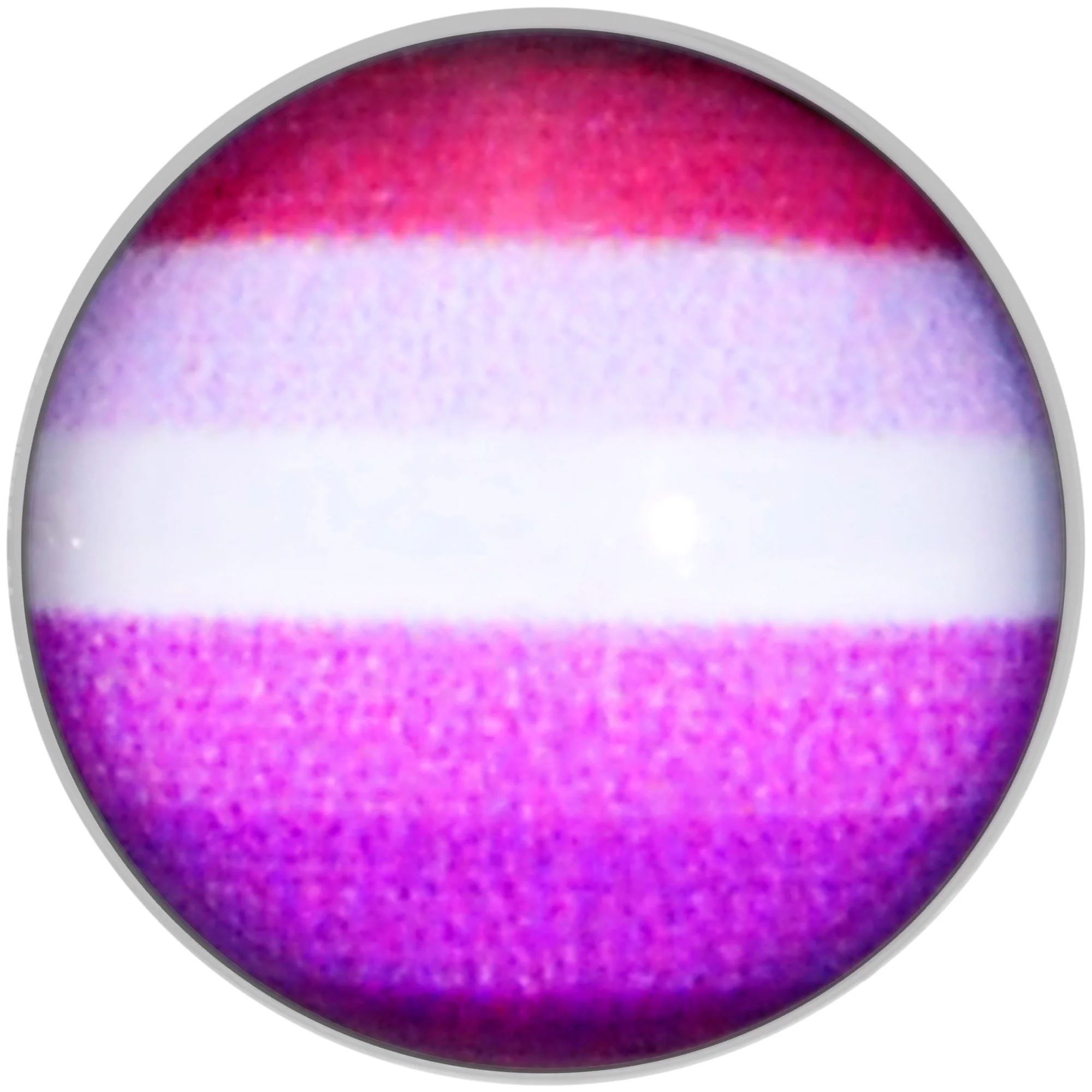 Lesbian Pride Flag Barbell Tongue Ring - Image 3