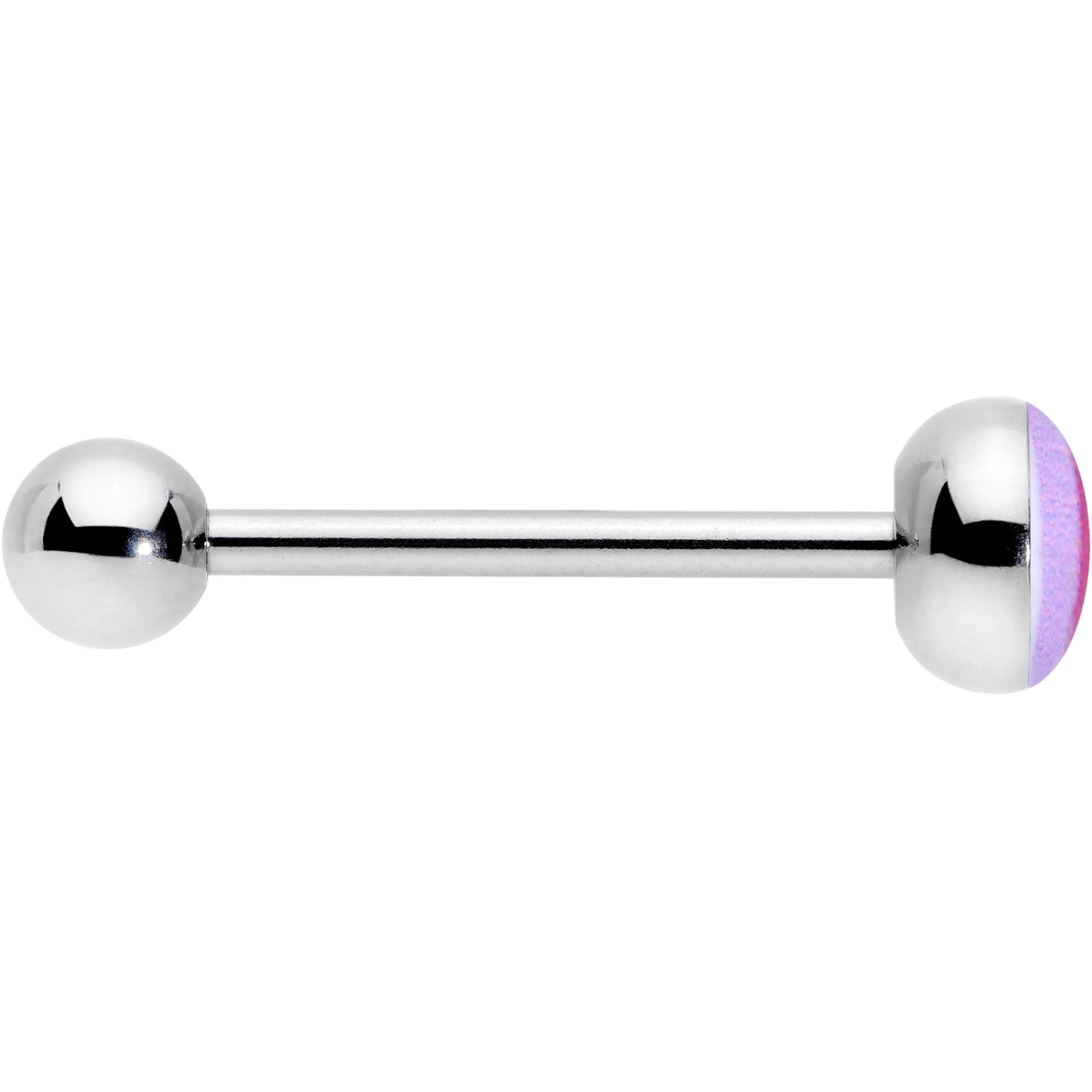 Lesbian Pride Flag Barbell Tongue Ring - Image 4