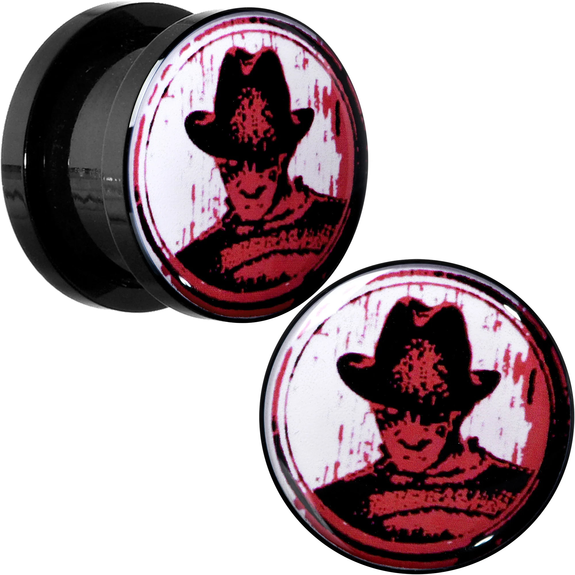 Licensed Nightmare on Elm Street Black Freddy Screw Fit Plug Set - Image 10