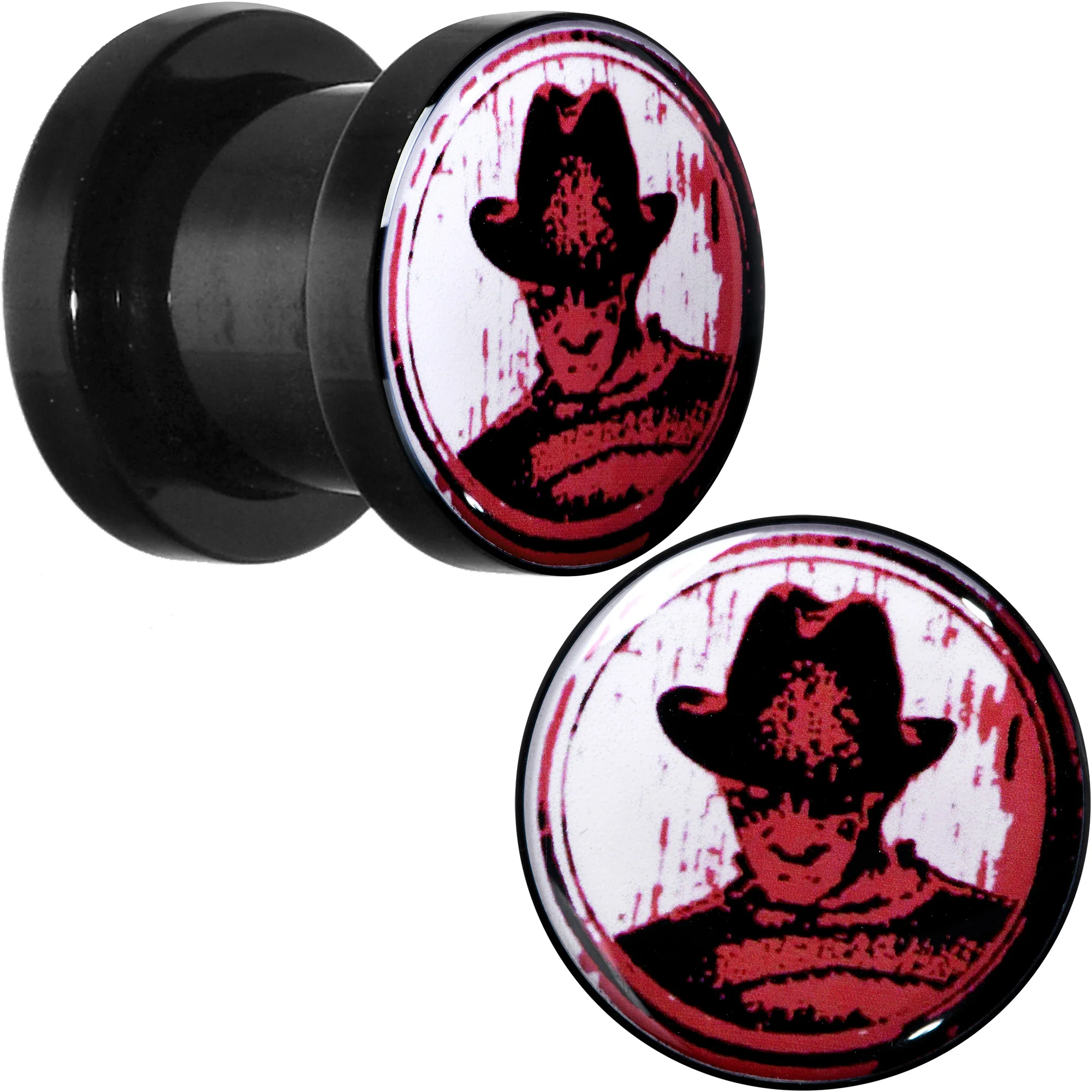 Licensed Nightmare on Elm Street Black Freddy Screw Fit Plug Set - Image 7