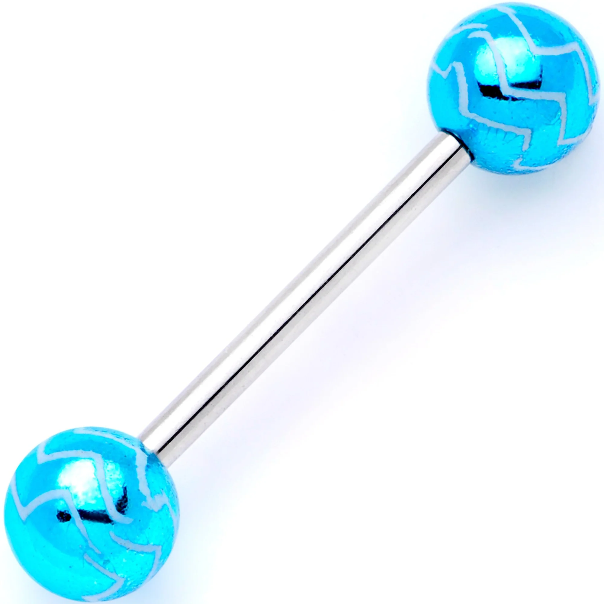 Life of the Party Zig Zag Barbell Tongue Ring Set of 4 - Image 6