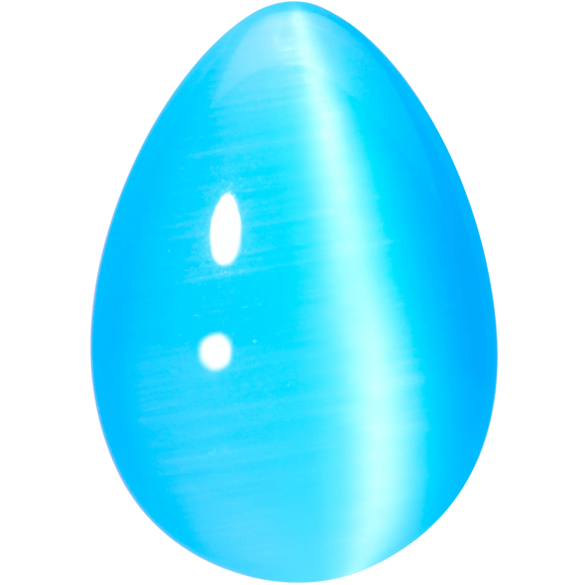 Light Blue Glass Teardrop Plug Set - Image 4