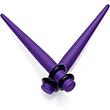 Light Purple Matte Acrylic Straight Taper Set 12G to 00G - Image 10