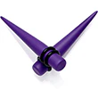 Light Purple Matte Acrylic Straight Taper Set 12G to 00G - Image 5