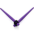 Light Purple Matte Acrylic Straight Taper Set 12G to 00G - Image 8