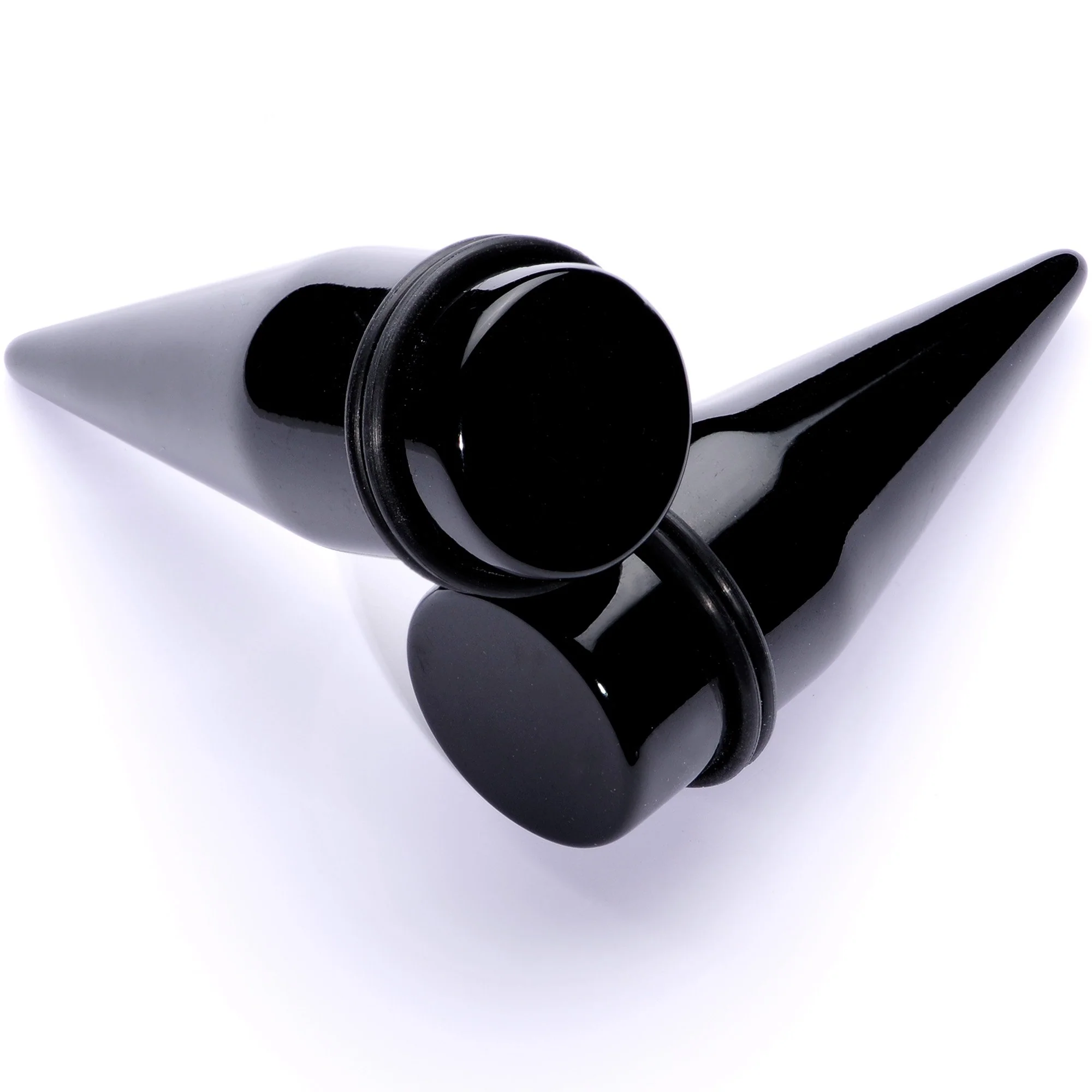 Lightweight Black Acrylic Straight Taper Set 10mm to 25mm - Image 10