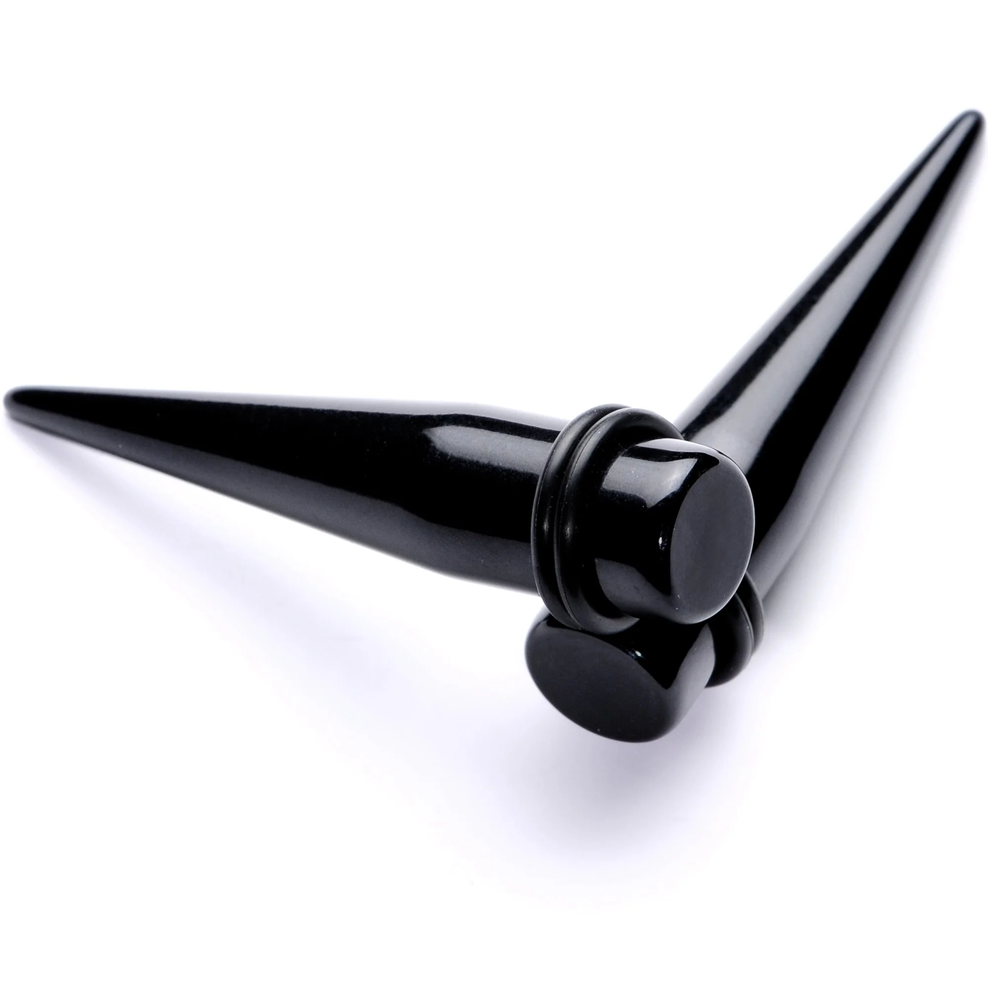 Lightweight Black Acrylic Straight Taper Set 10mm to 25mm - Image 5