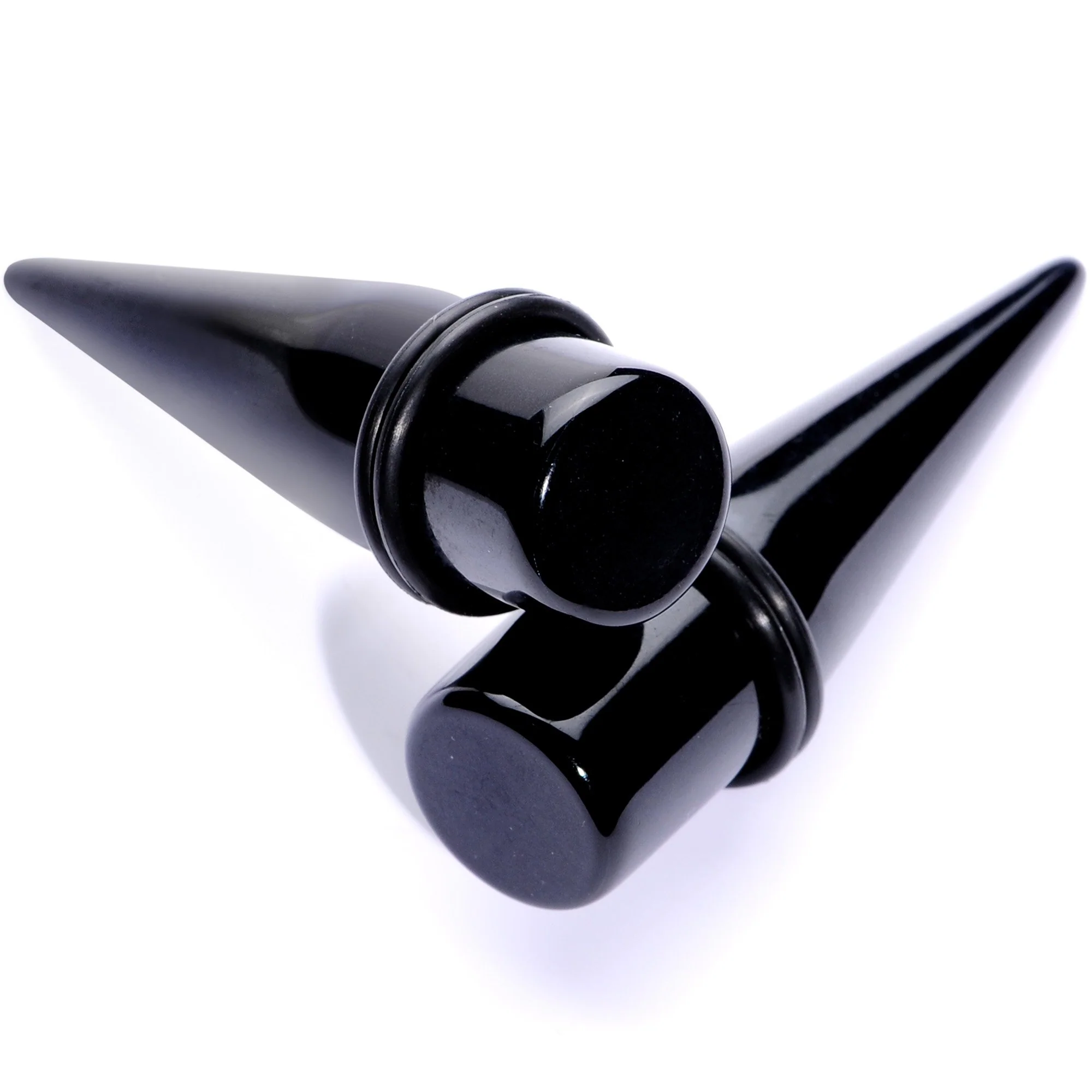Lightweight Black Acrylic Straight Taper Set 10mm to 25mm - Image 7