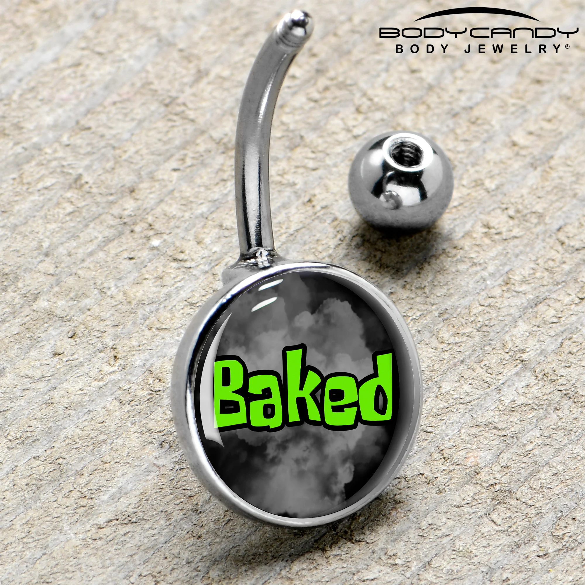 Logo Baked Stoner Belly Ring by Onyx O - Image 4