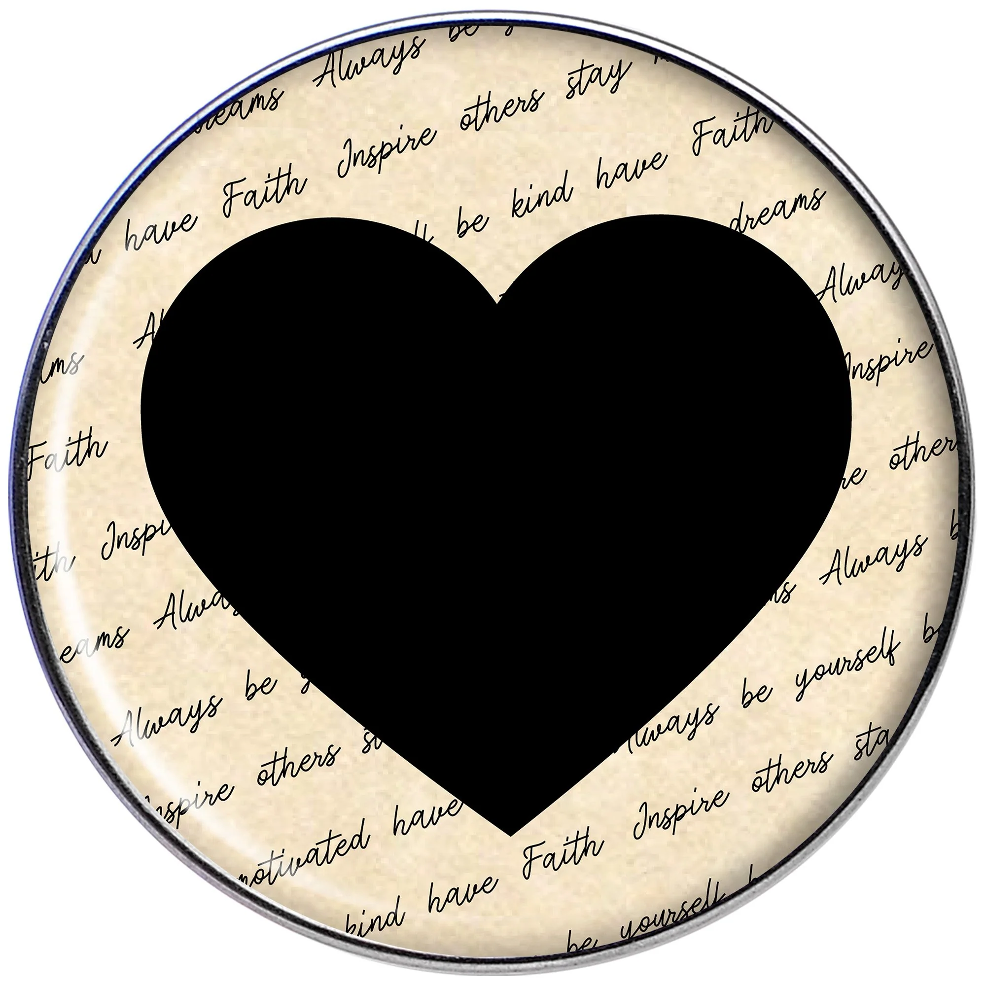 Love Letter Black Heart Tragus Cartilage Earring - Image 2