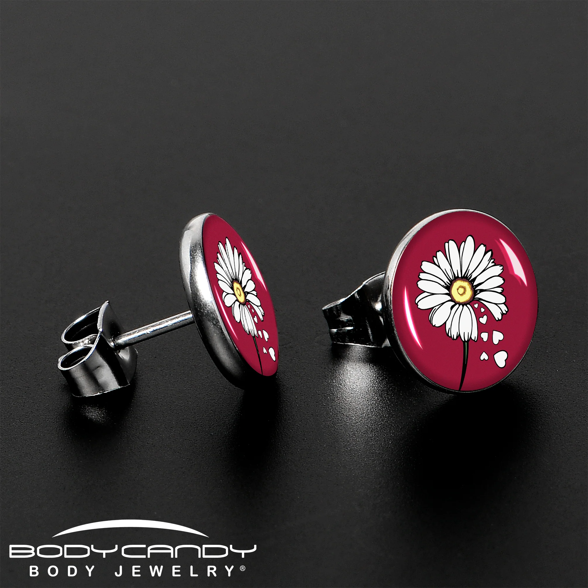 Love Me Not Flower Stud Earrings by Onyx O - Image 3