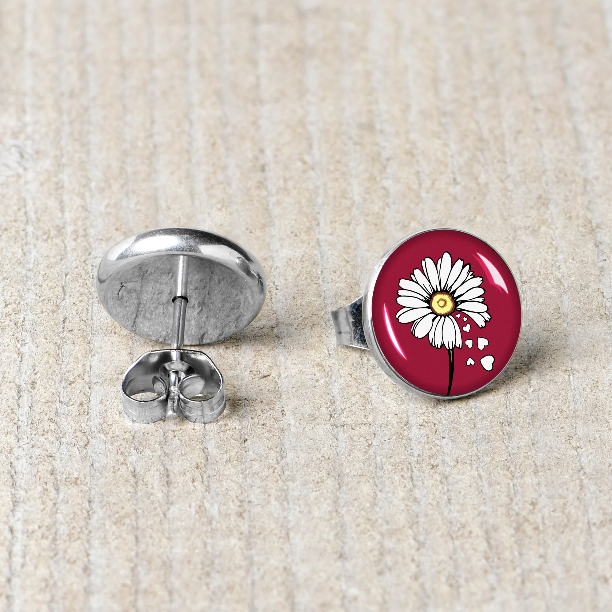 Love Me Not Flower Stud Earrings by Onyx O - Image 5
