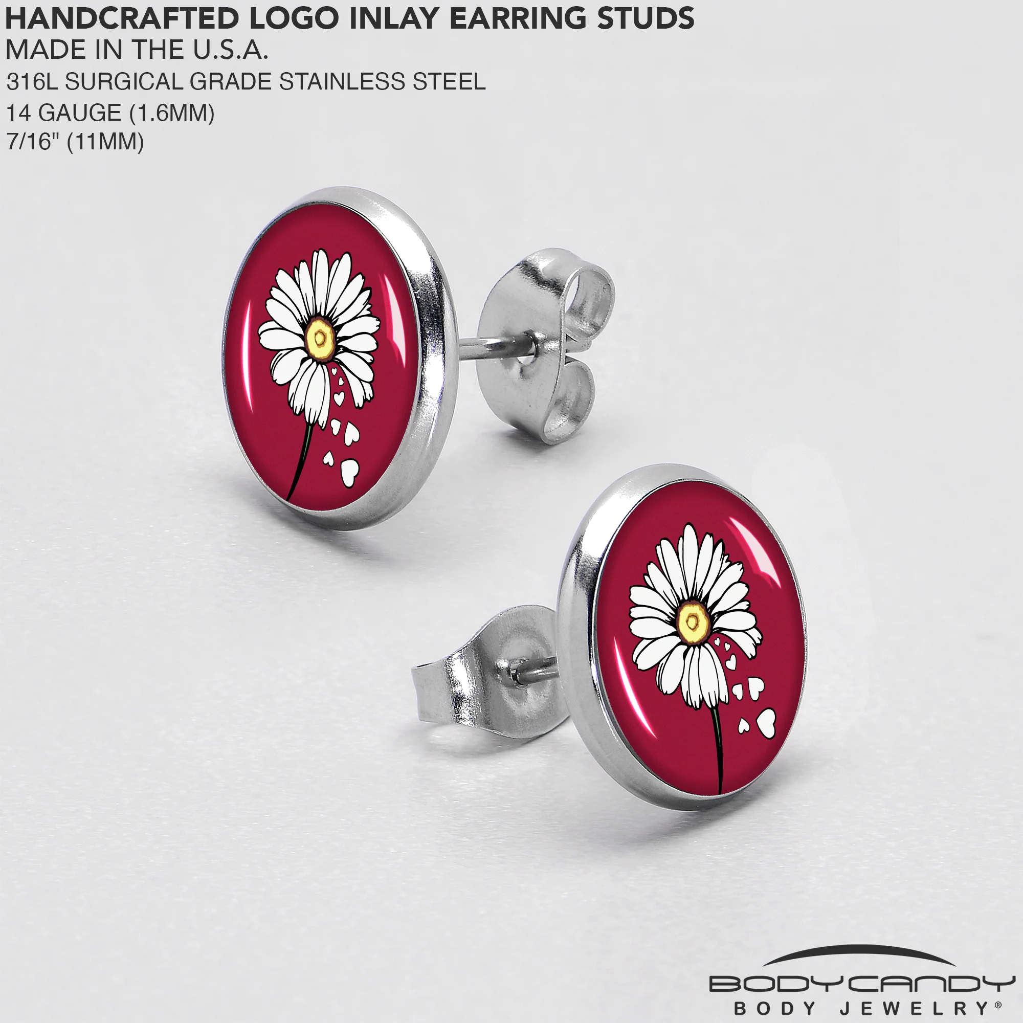 Love Me Not Flower Stud Earrings by Onyx O - Image 7