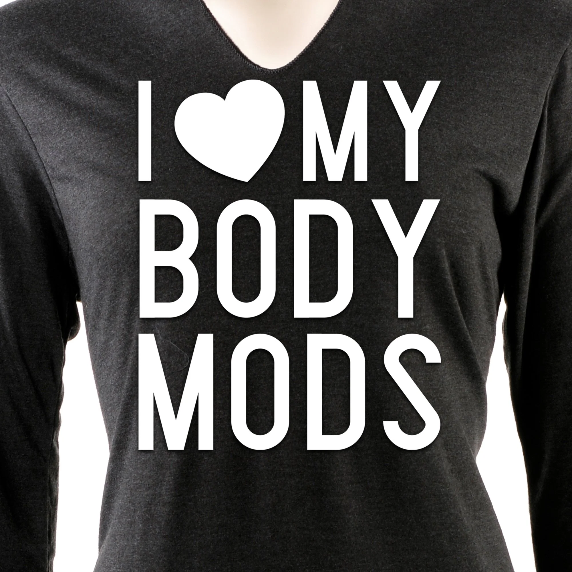 I Love My Body Mods Tapered Long Sleeve Hoodie - Image 3