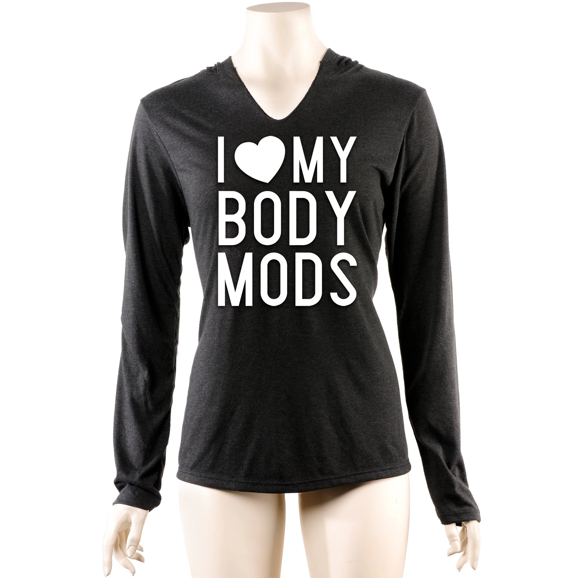 I Love My Body Mods Tapered Long Sleeve Hoodie - Image 4