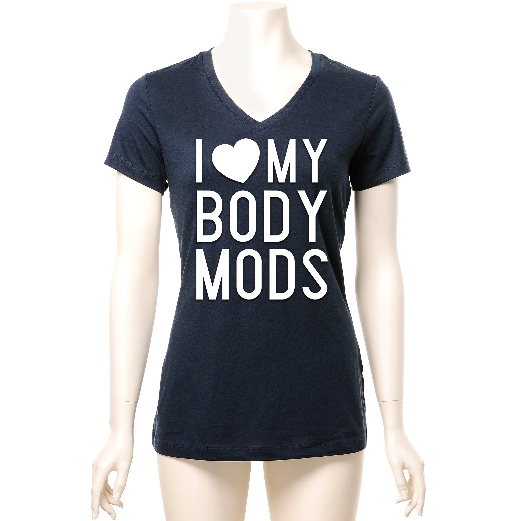 I Love My Body Mods Tapered V-Neck Tee Shirt - Image 8