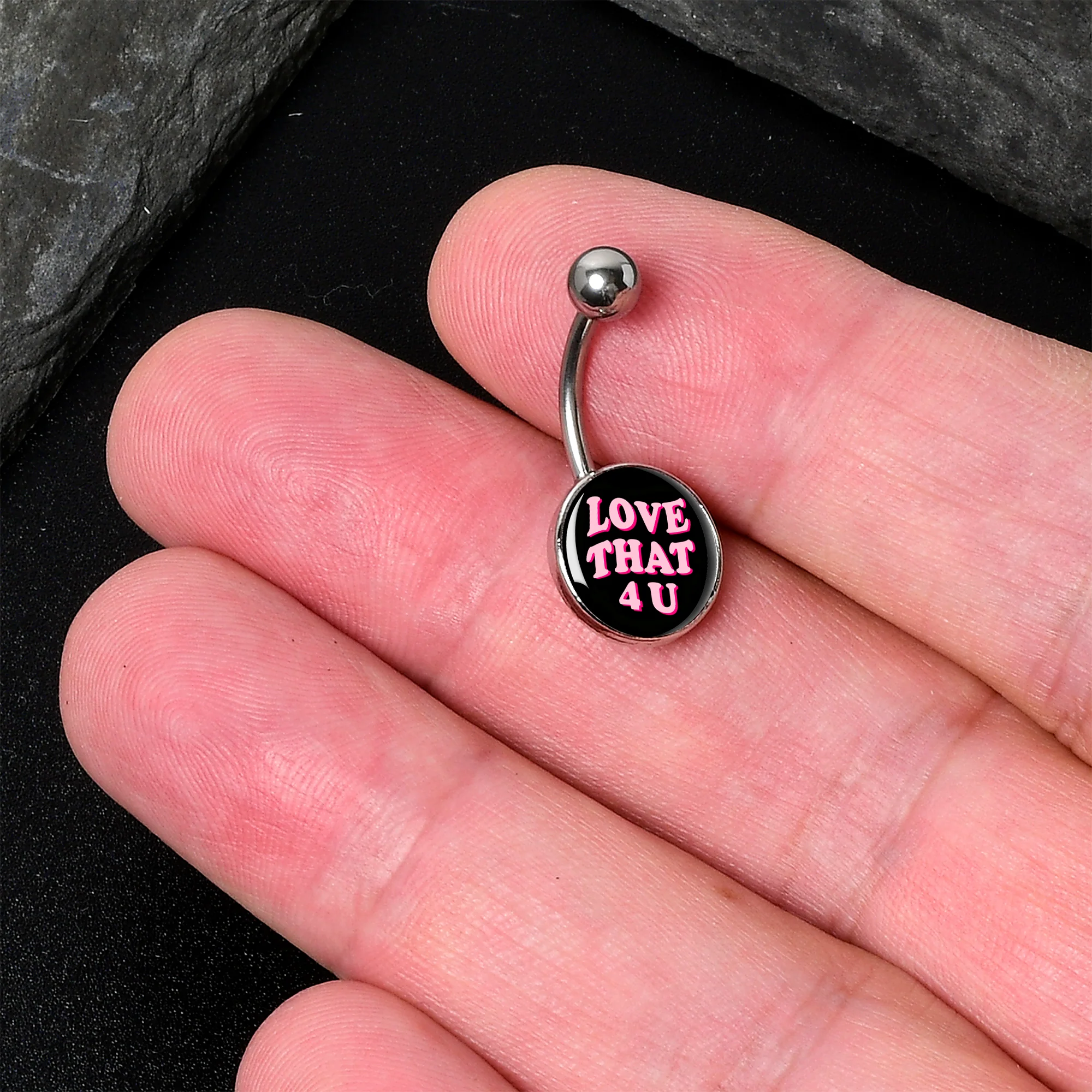 Love That 4 You Belly Ring by Onyx O - Image 2