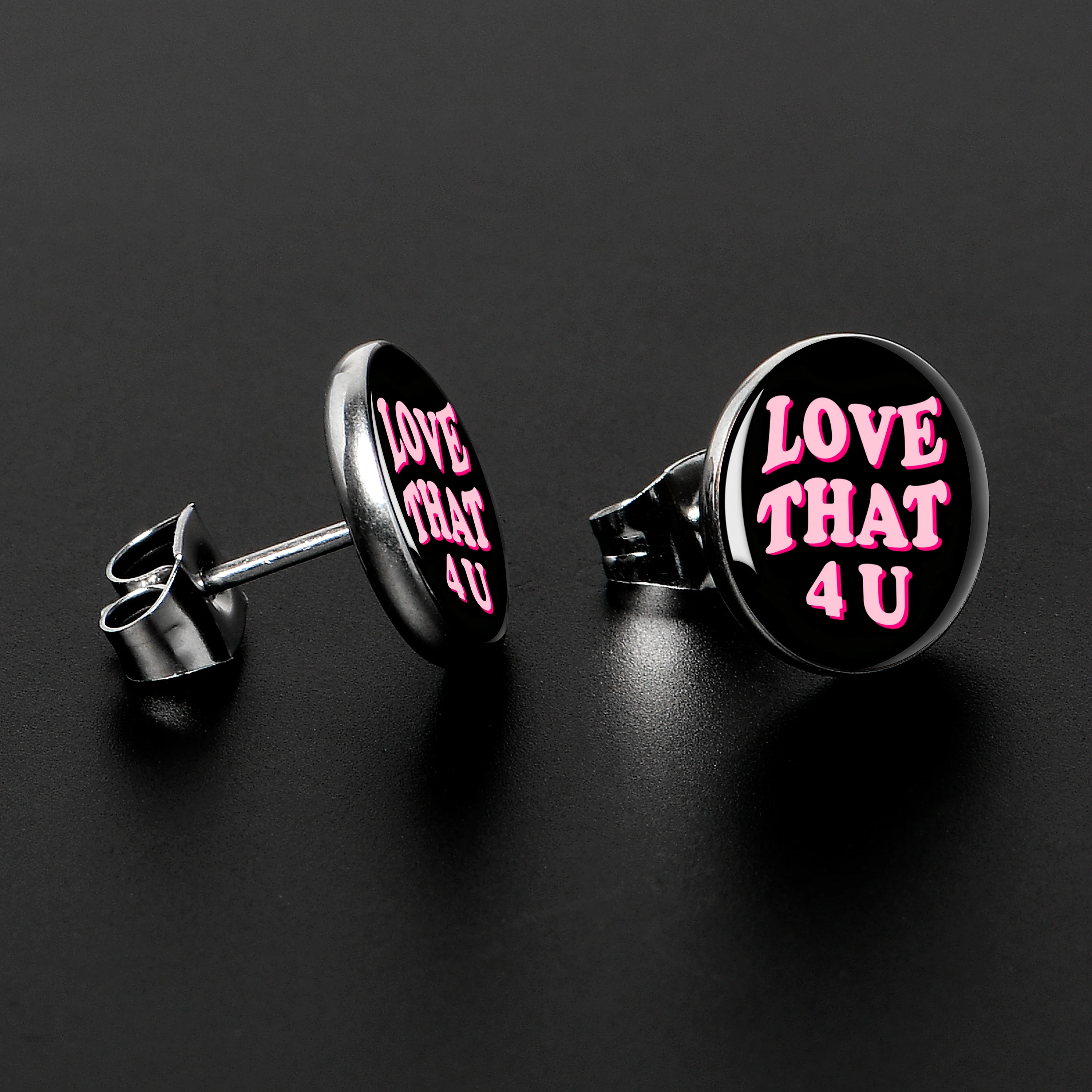 Love That 4 You Stud Earrings by Onyx O - Image 3