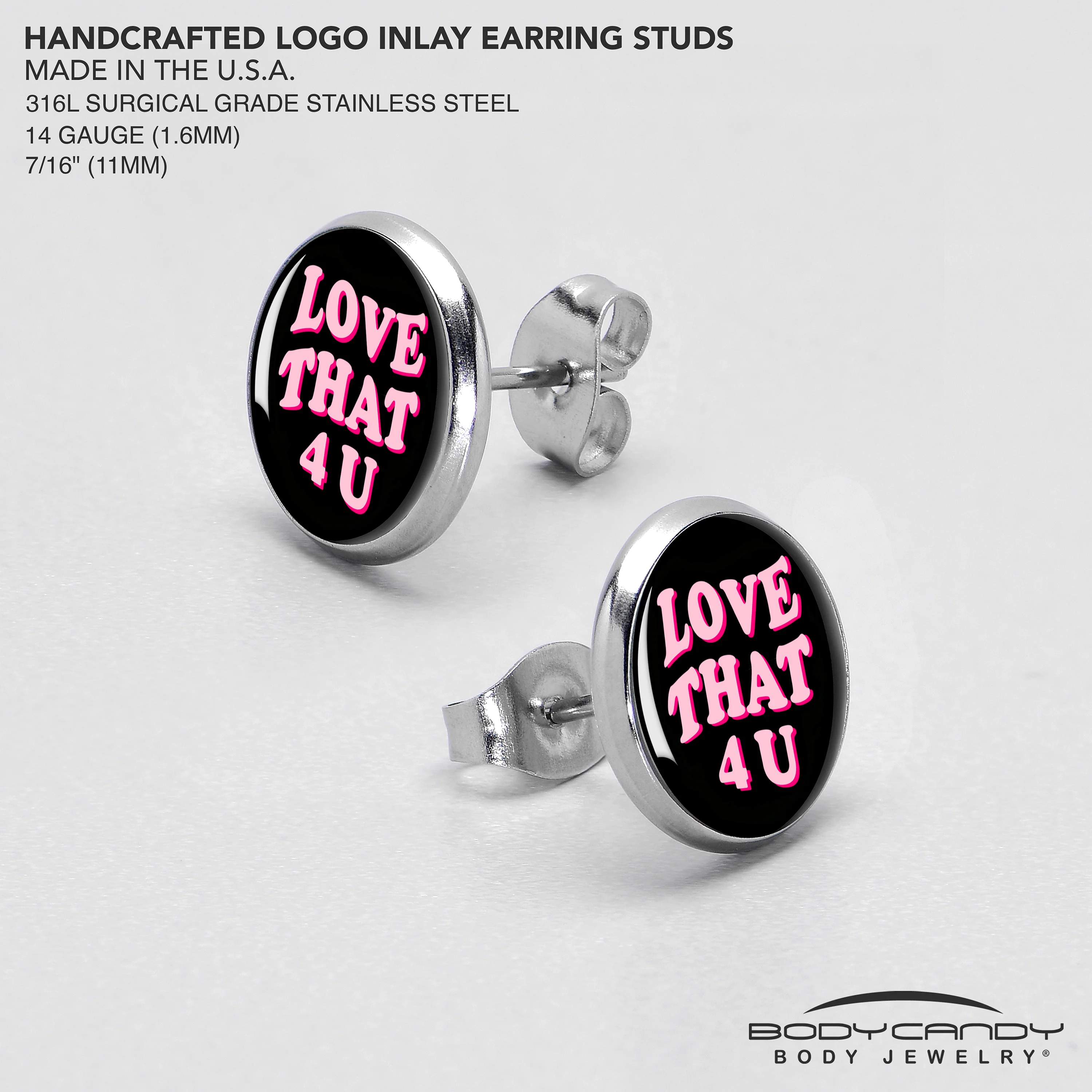 Love That 4 You Stud Earrings by Onyx O - Image 7