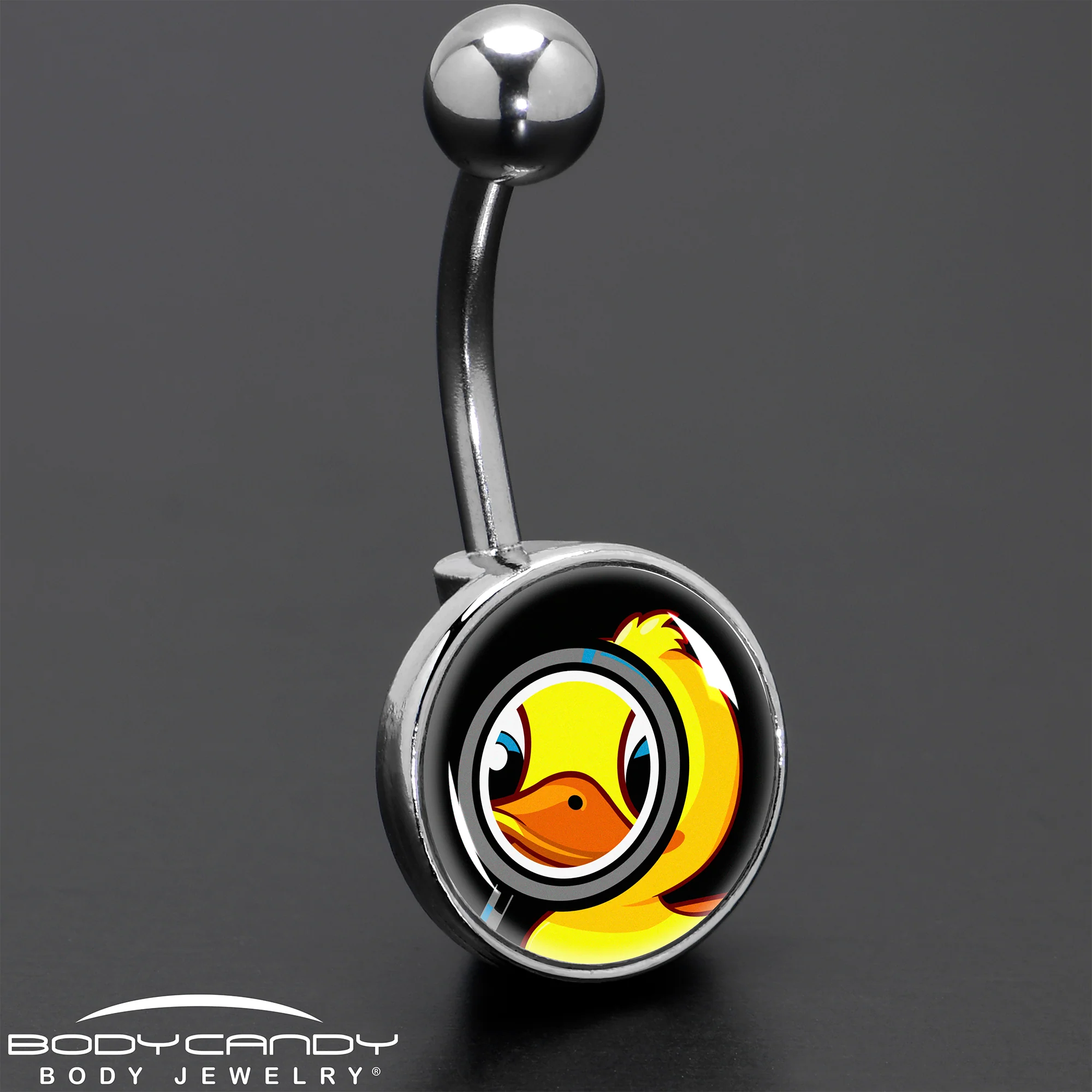 Magnified Yellow Duck Belly Ring by Onyx O - Image 7