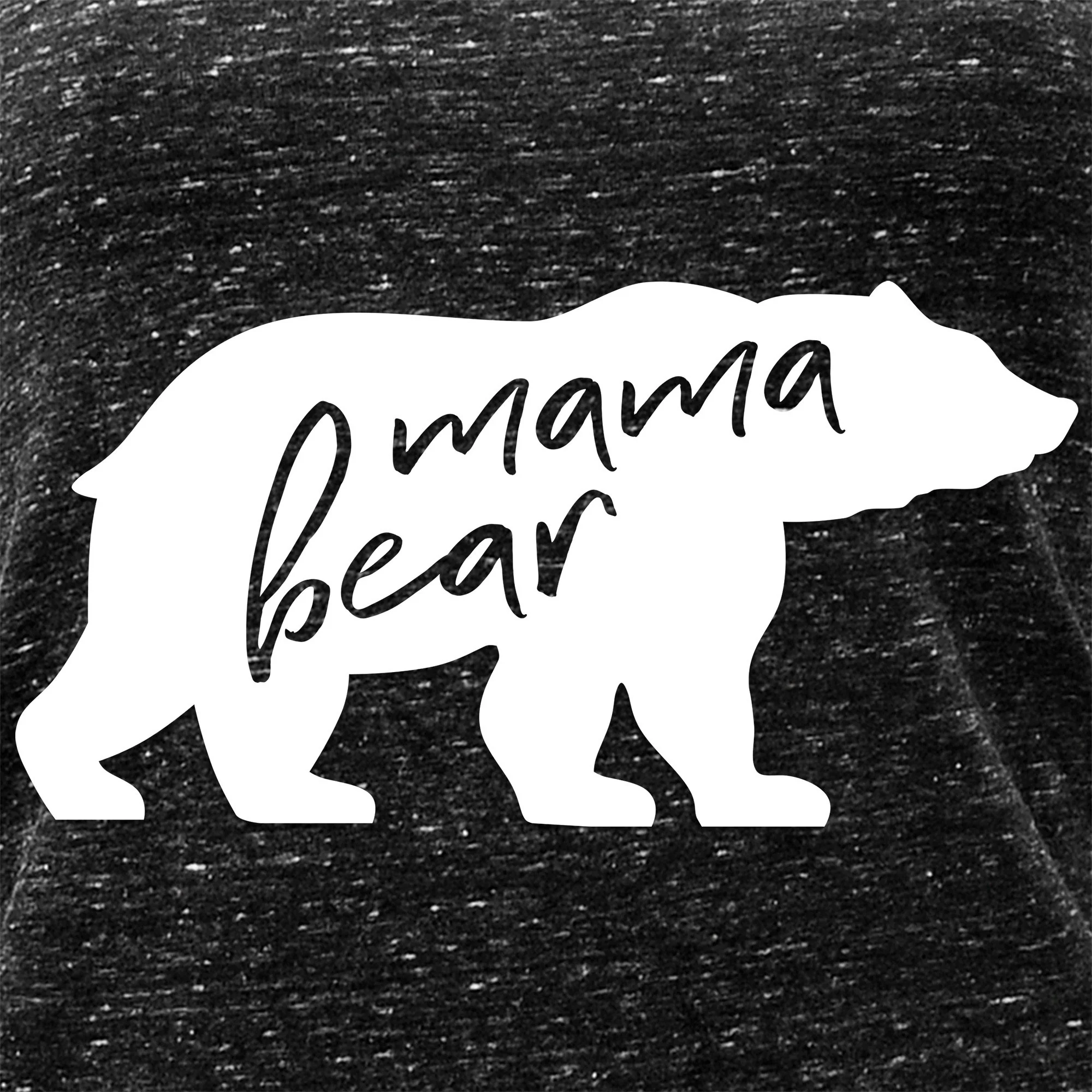 Mama Bear Black Gray Cosmic Twist Back Tank Top - Image 2