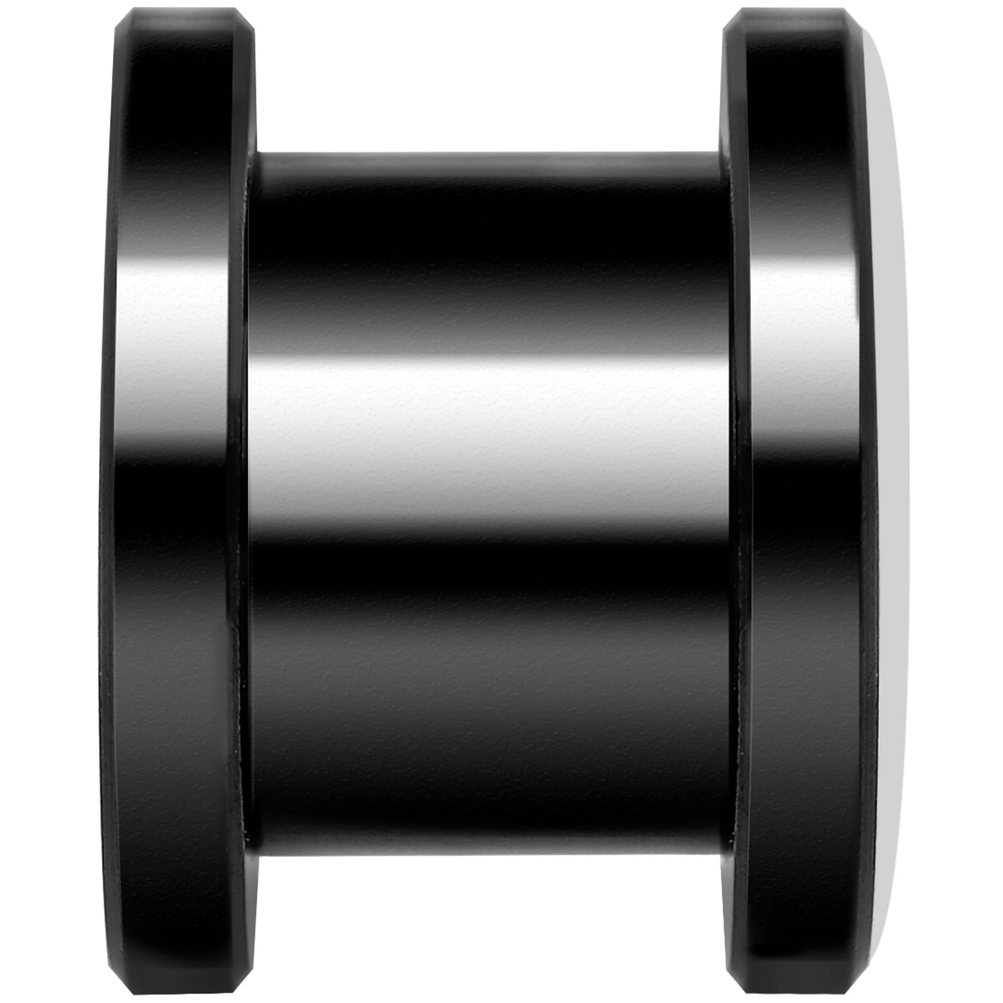 Man Woman Floral Silhouette Black Anodized Screw Fit Plug Set 00G - Image 3