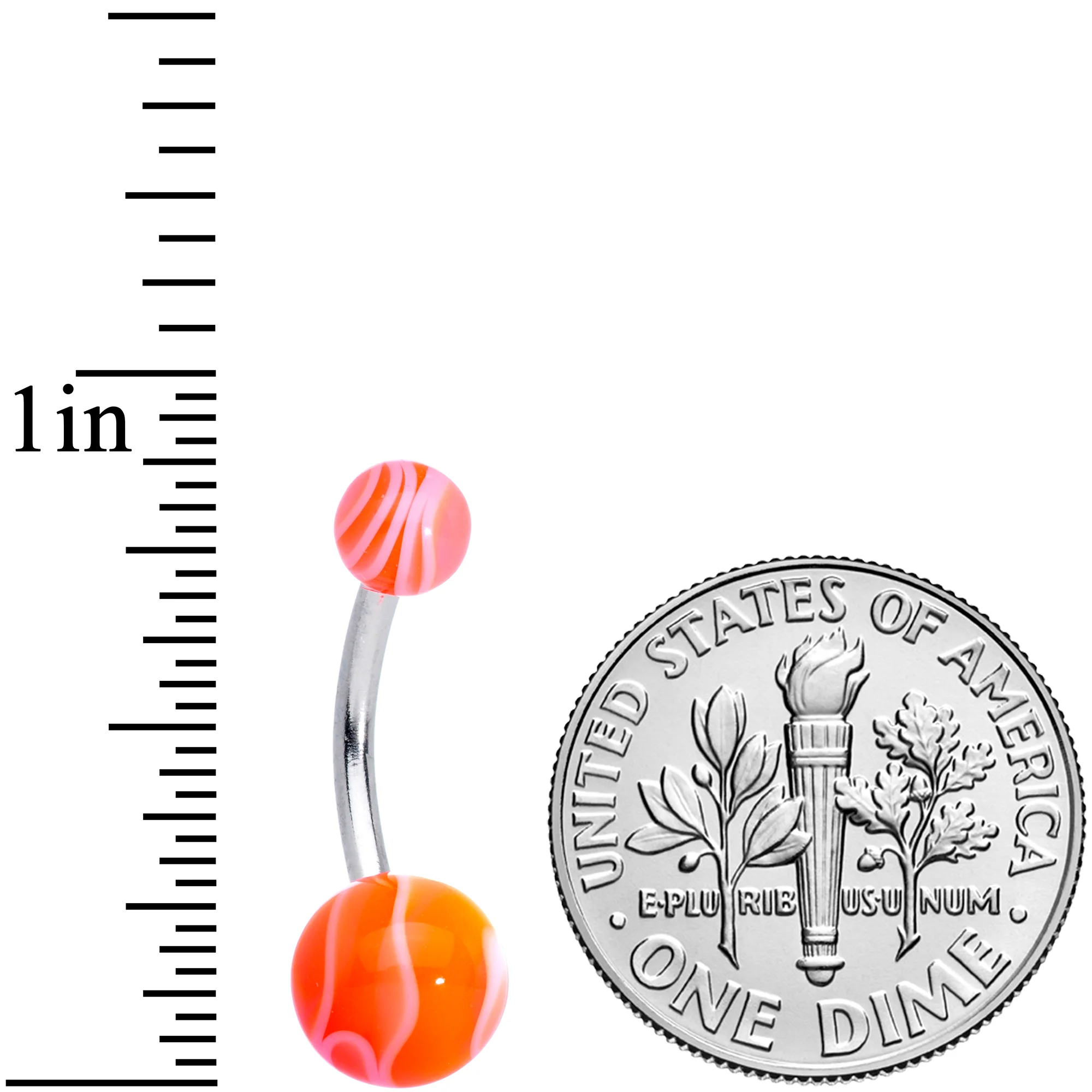 Marble Print Tropical Paradise Bell Ring - Image 2