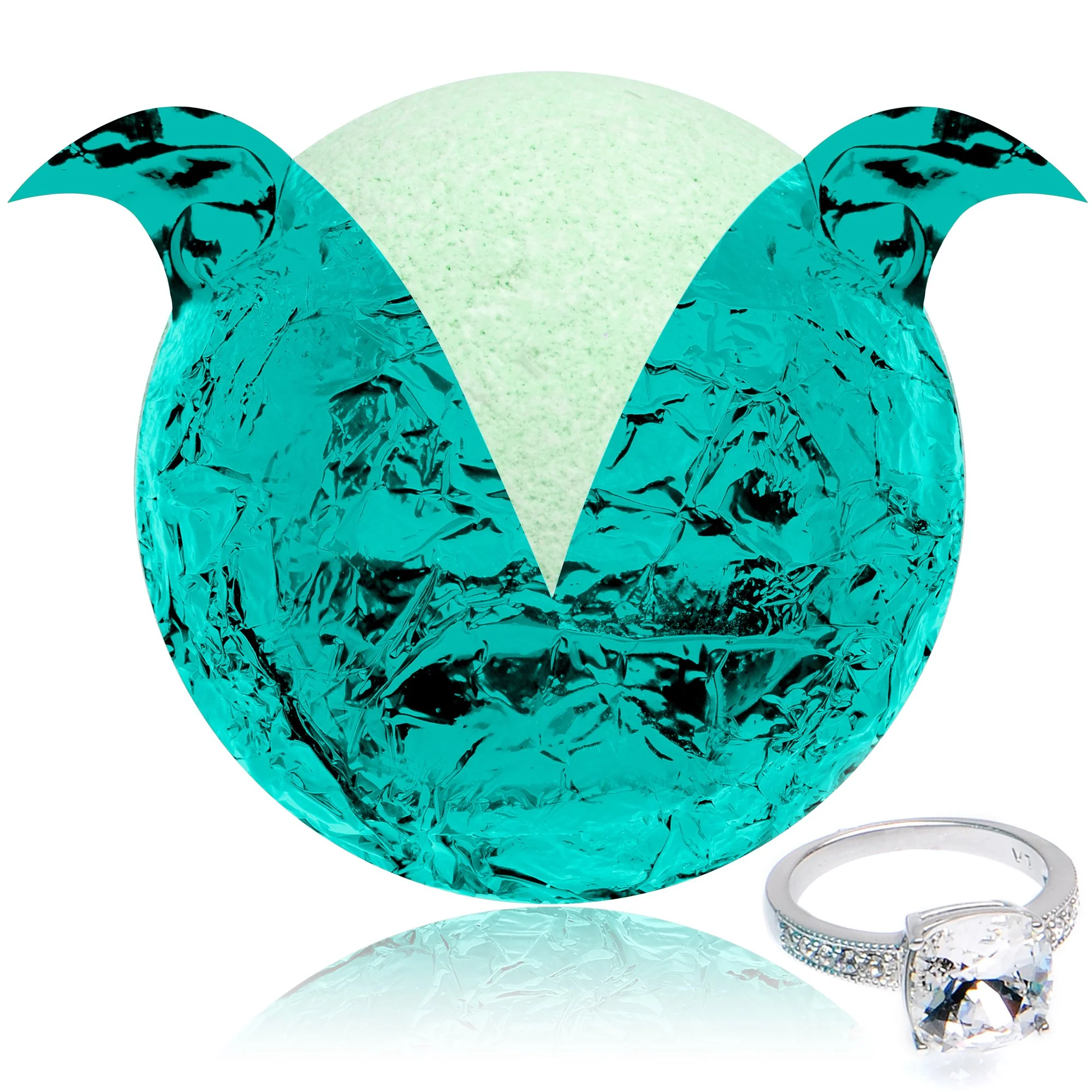 Mermaid Daydream Bath Bomb with Jewelry Ring Inside - Image 3