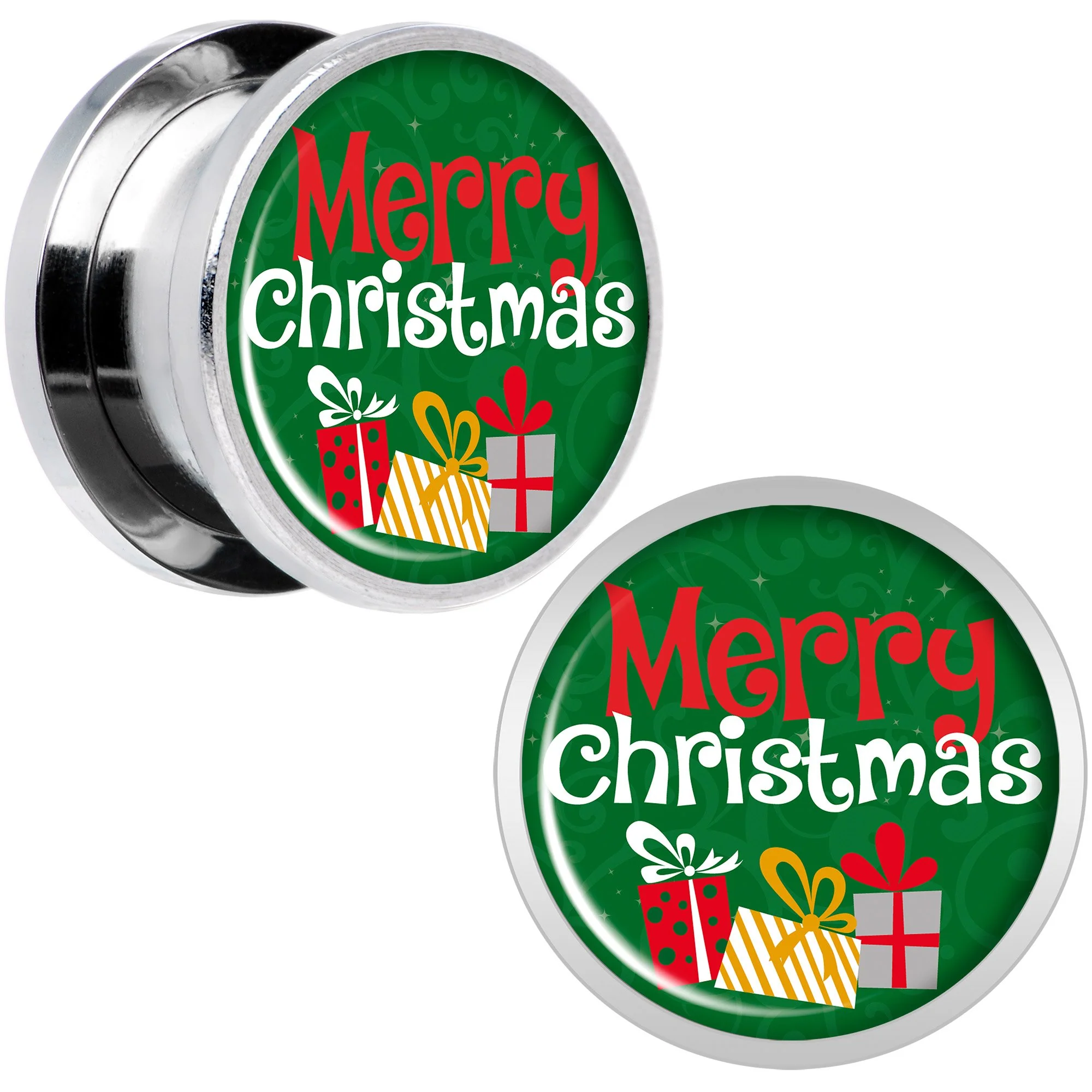 Merry Christmas Presents Screw Fit Plug Set Sizes 6mm to 20mm - Image 3