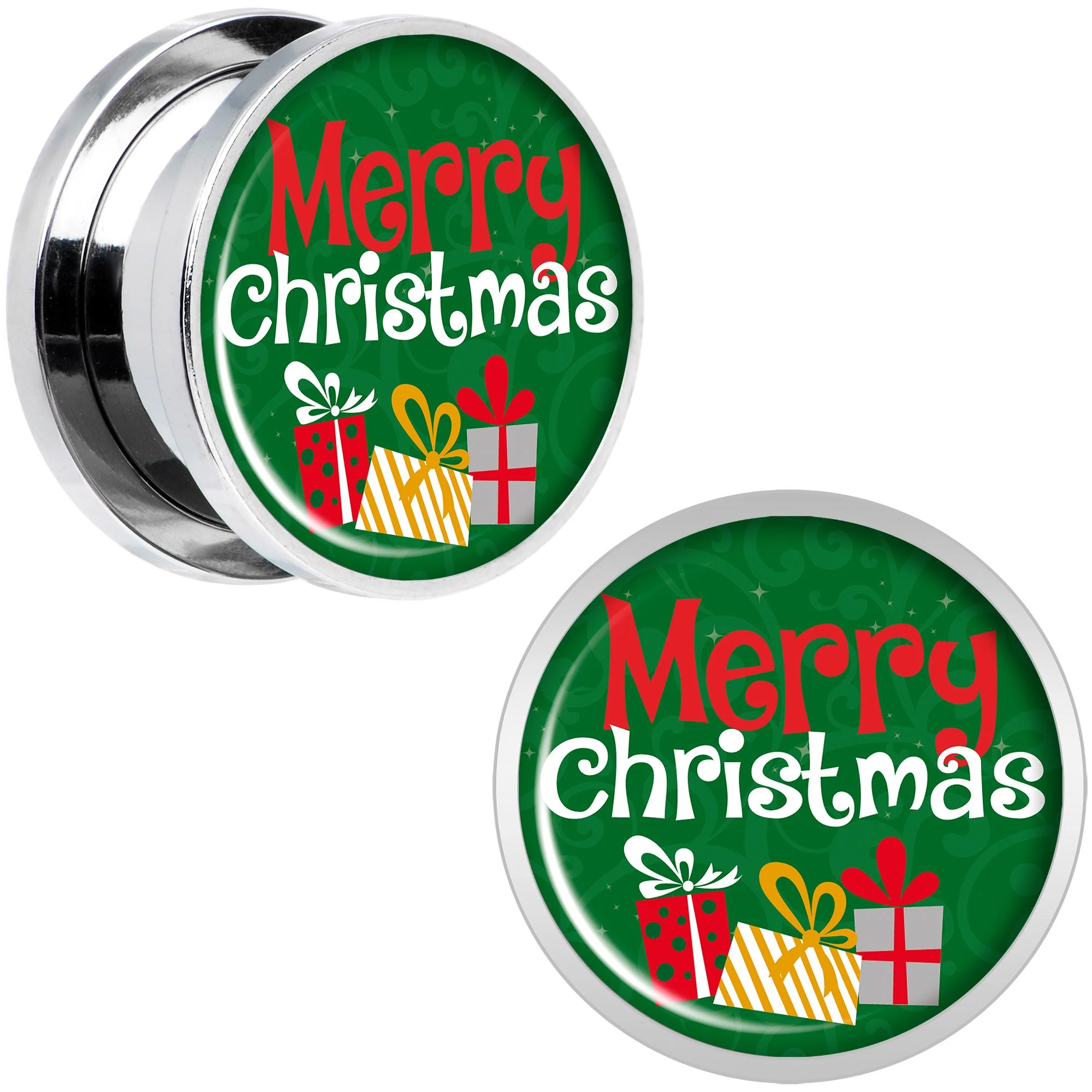 Merry Christmas Presents Screw Fit Plug Set Sizes 6mm to 20mm - Image 4