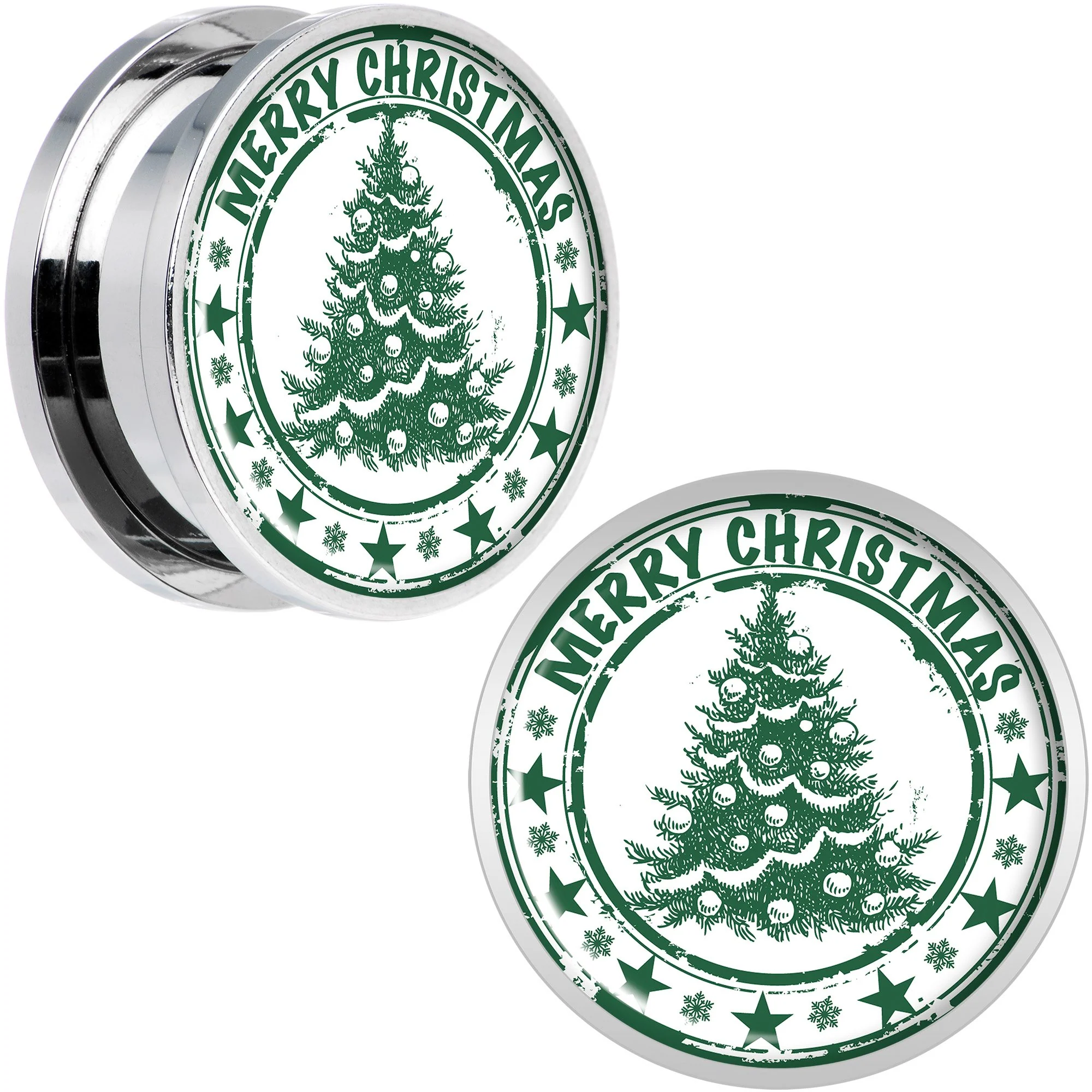 Merry Christmas Tree Screw Fit Plug Set Sizes 5mm to 20mm - Image 9