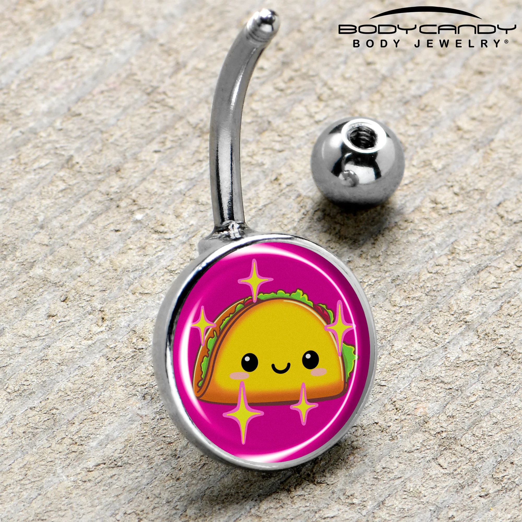 Mexican Fiesta Cute Taco Belly Ring by Onyx O - Image 4