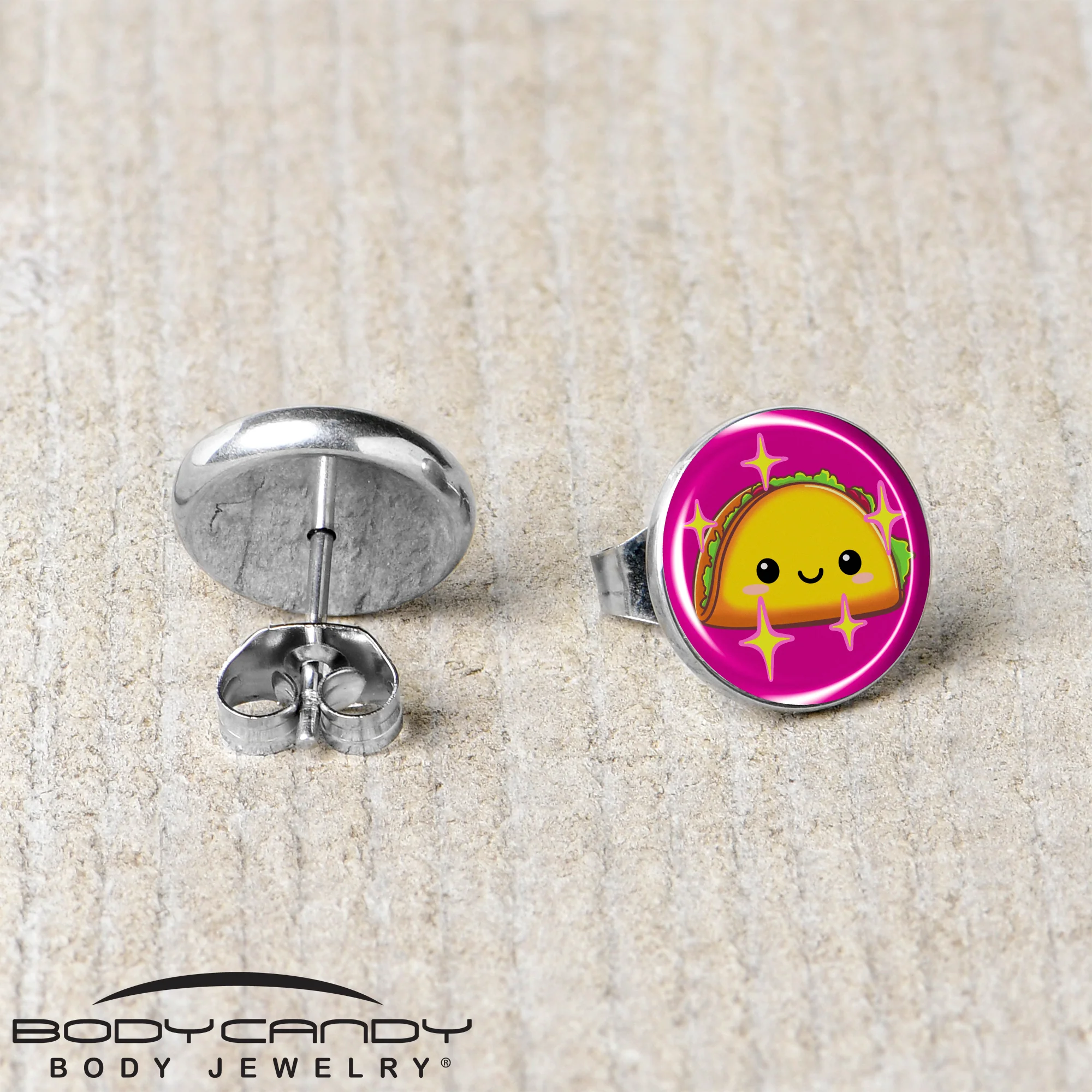 Mexican Fiesta Cute Taco Stud Earrings by Onyx O - Image 5