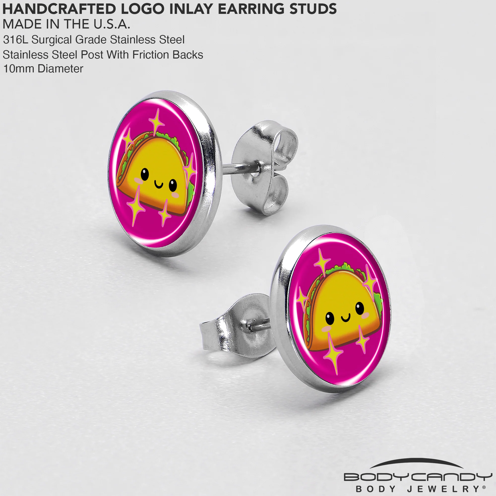 Mexican Fiesta Cute Taco Stud Earrings by Onyx O - Image 7