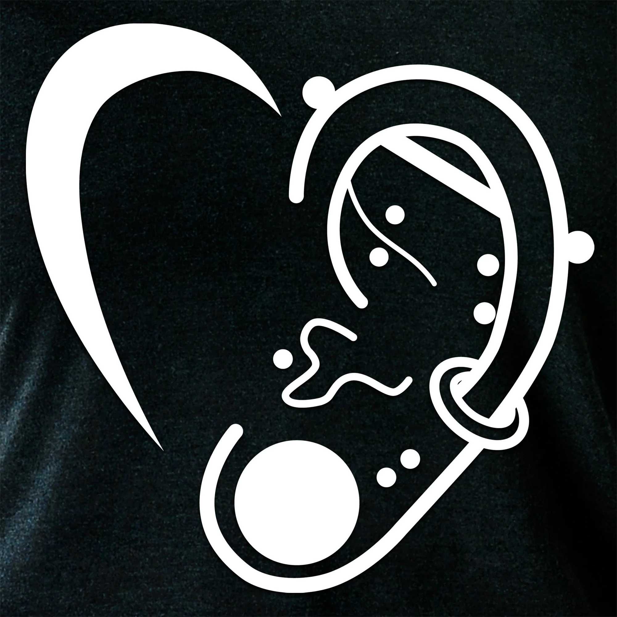 Modified Ear Heart Tapered Long Sleeve Hoodie - Image 5