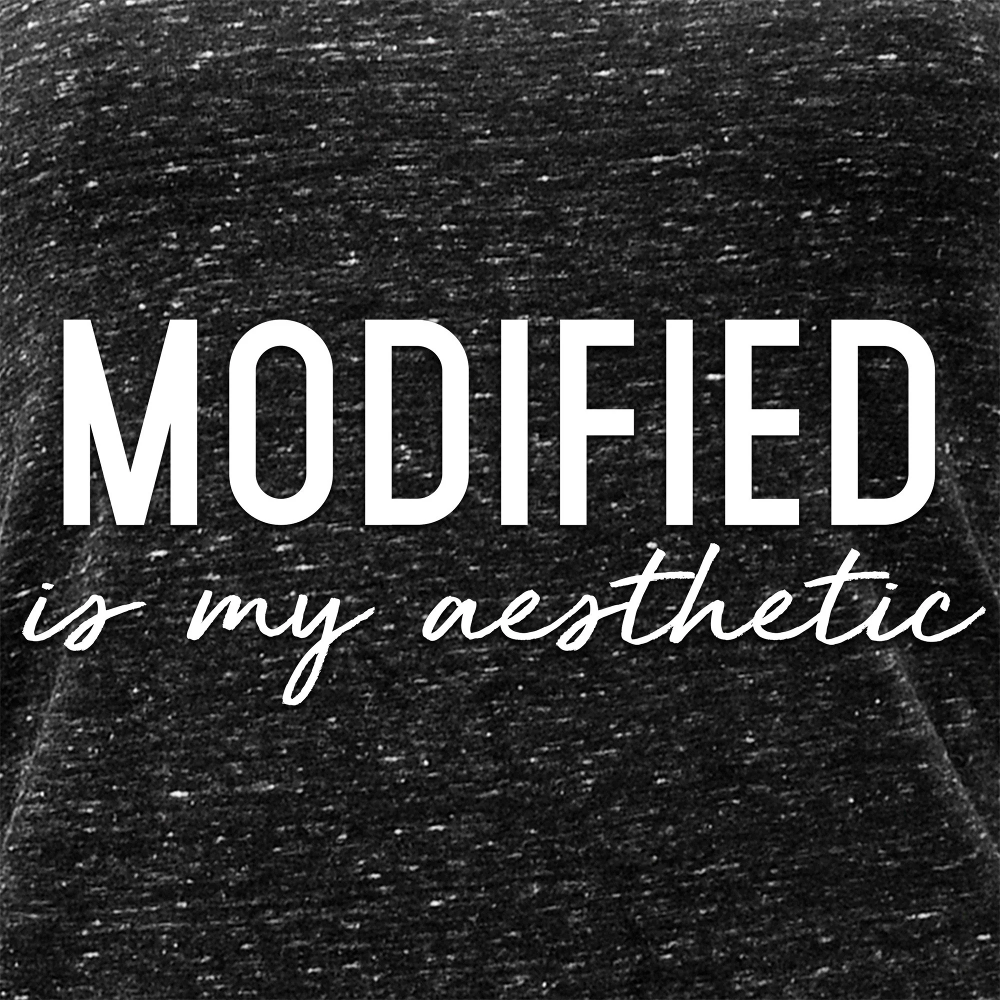 Modified is my Aesthetic Black Gray Cosmic Twist Back Tank Top - Image 2
