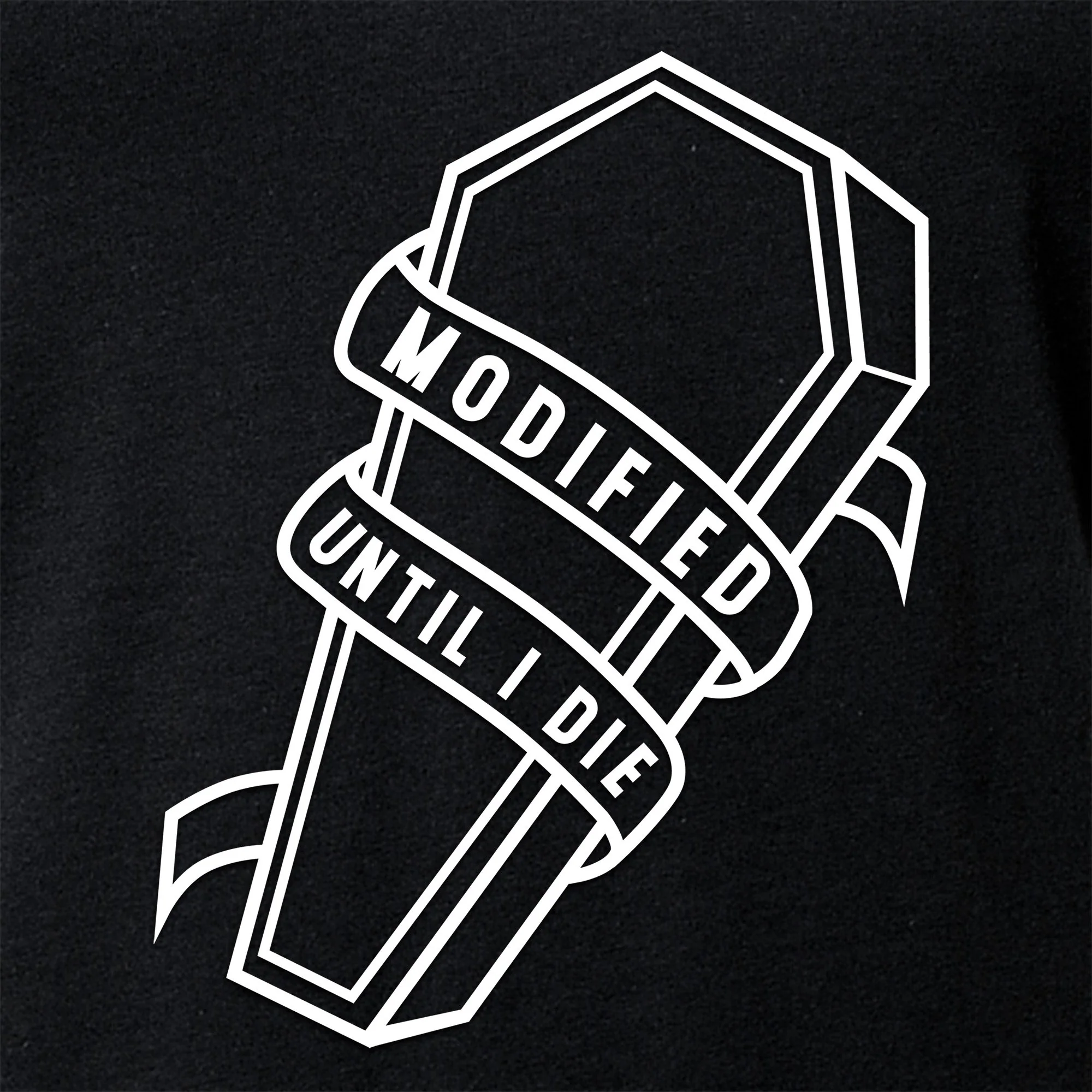 Modified Till I Die Tapered V-Neck Tee Shirt - Image 5