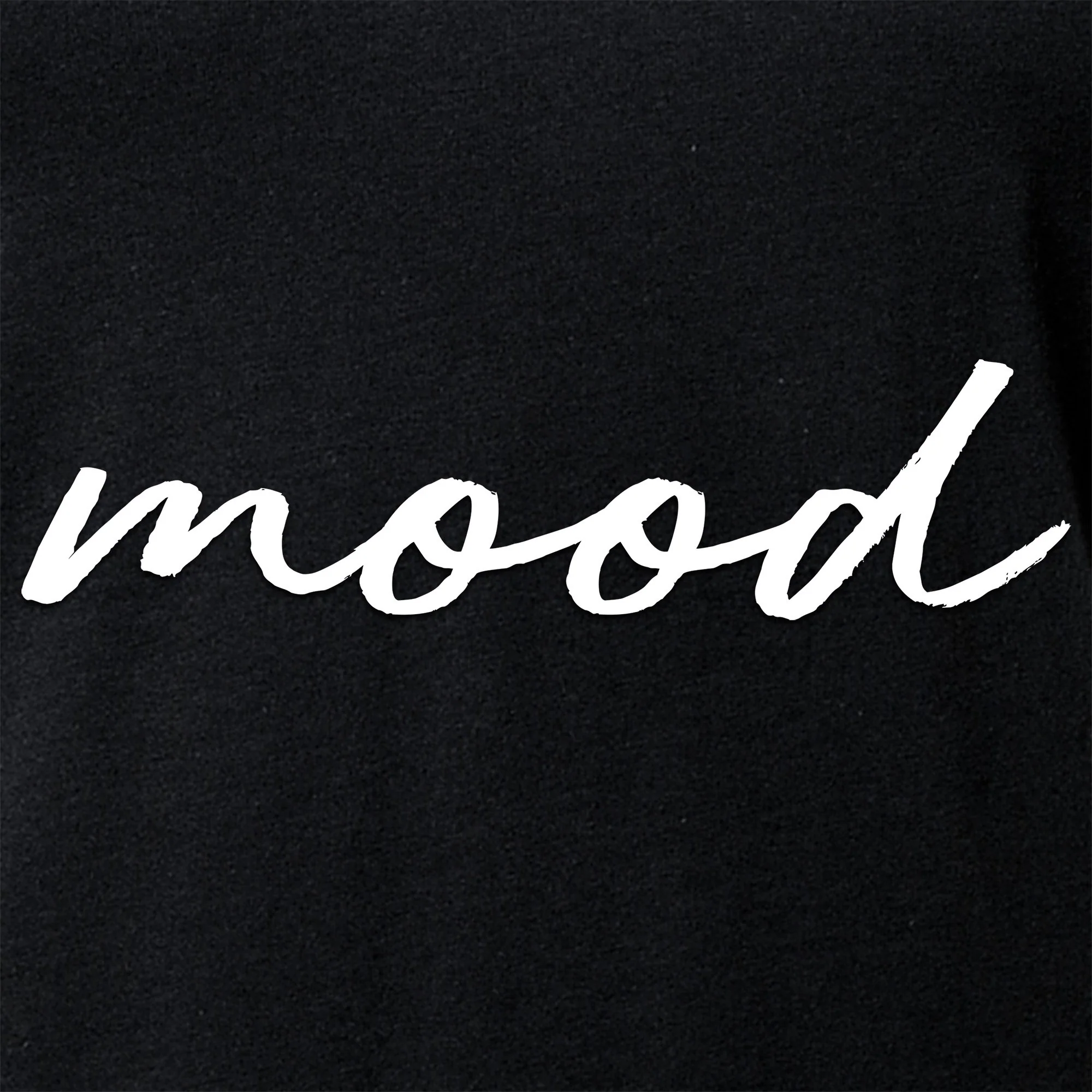 Mood Black Tapered V-Neck Tee Shirt - Image 5