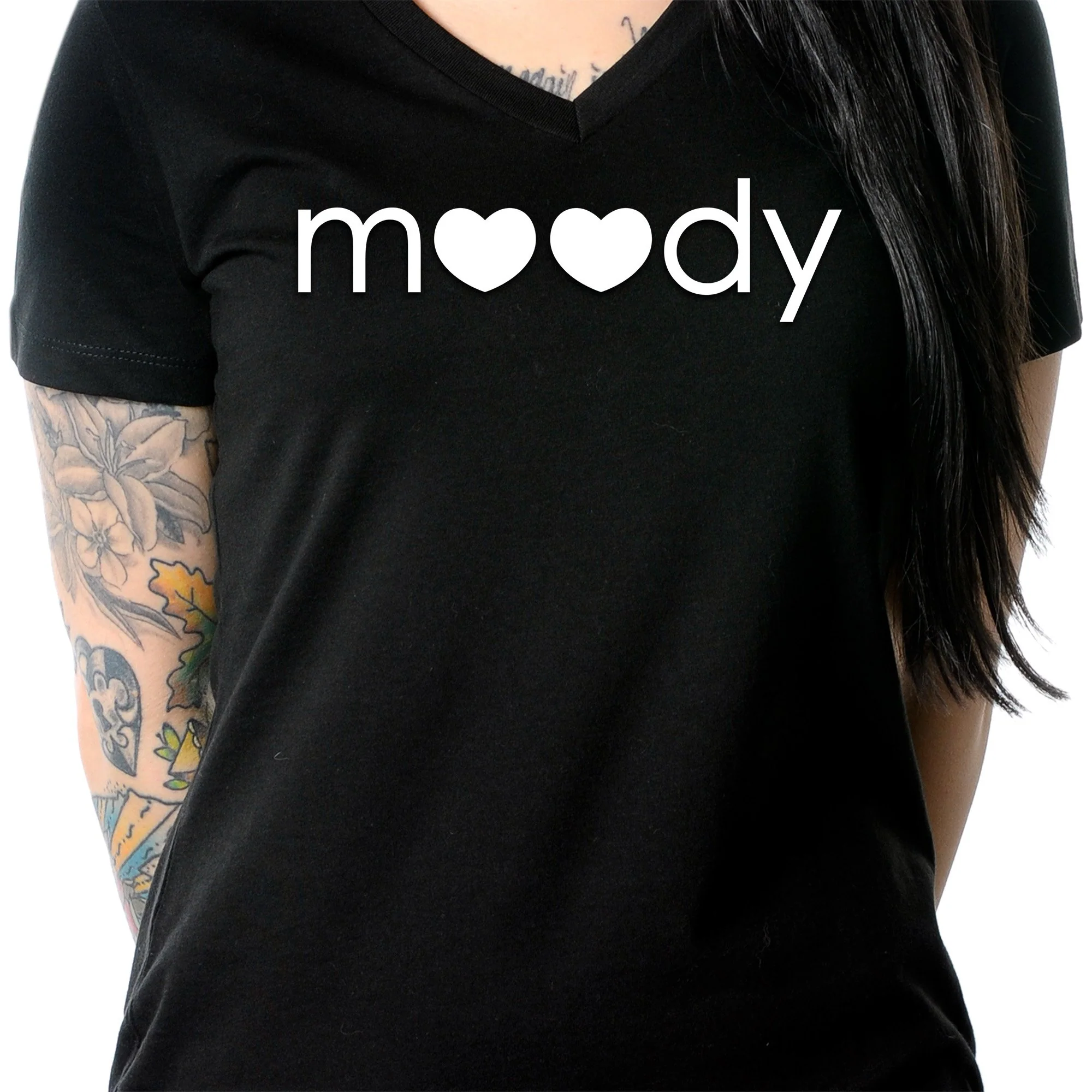 Moody Tapered V-Neck Tee Shirt - Image 3
