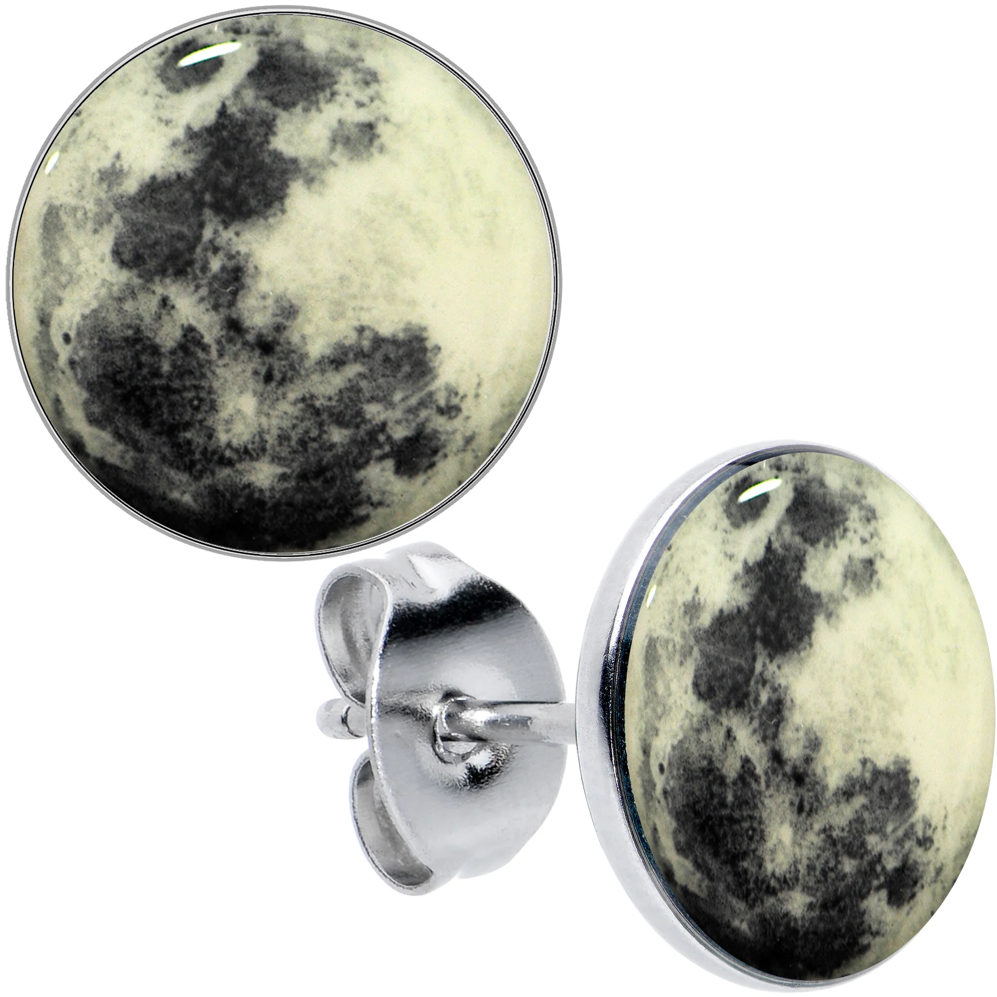 Moon Glow in the Dark Stud Earrings - Image 12