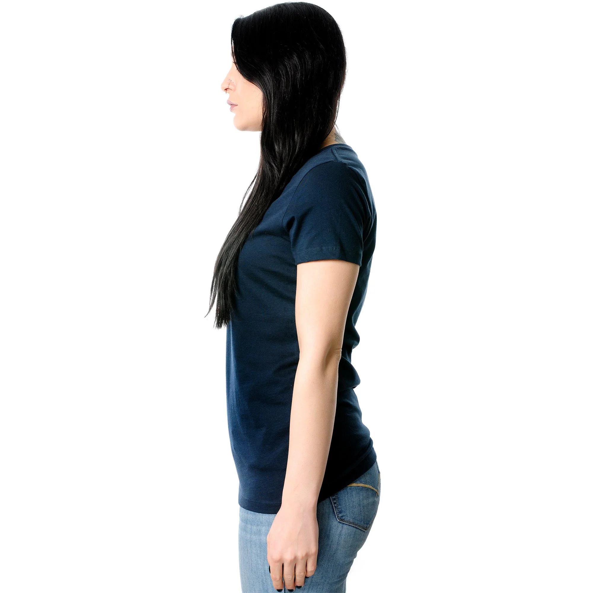 My Body is a Temple... So I Decorated Black Tapered V-Neck Tee Shirt - Image 7