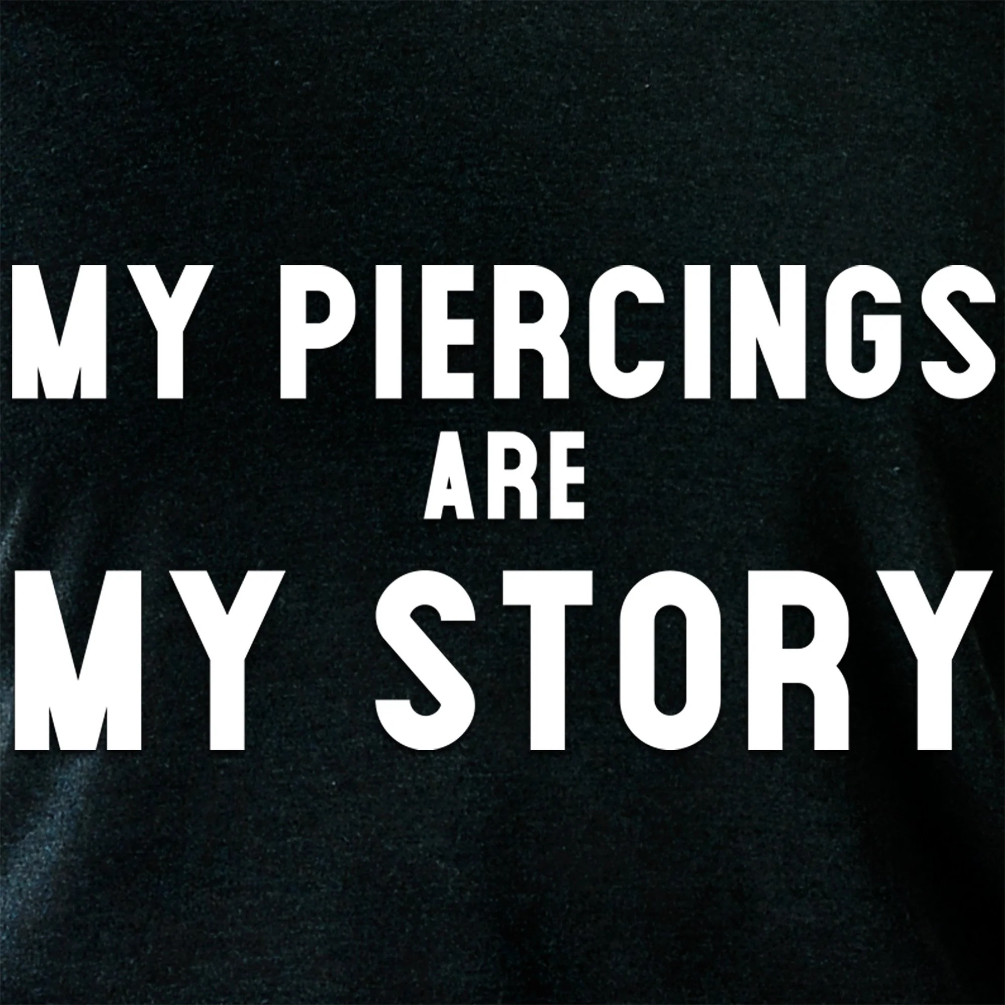 My Piercings Are My Story Black Tapered Long Sleeve Hoodie - Image 10