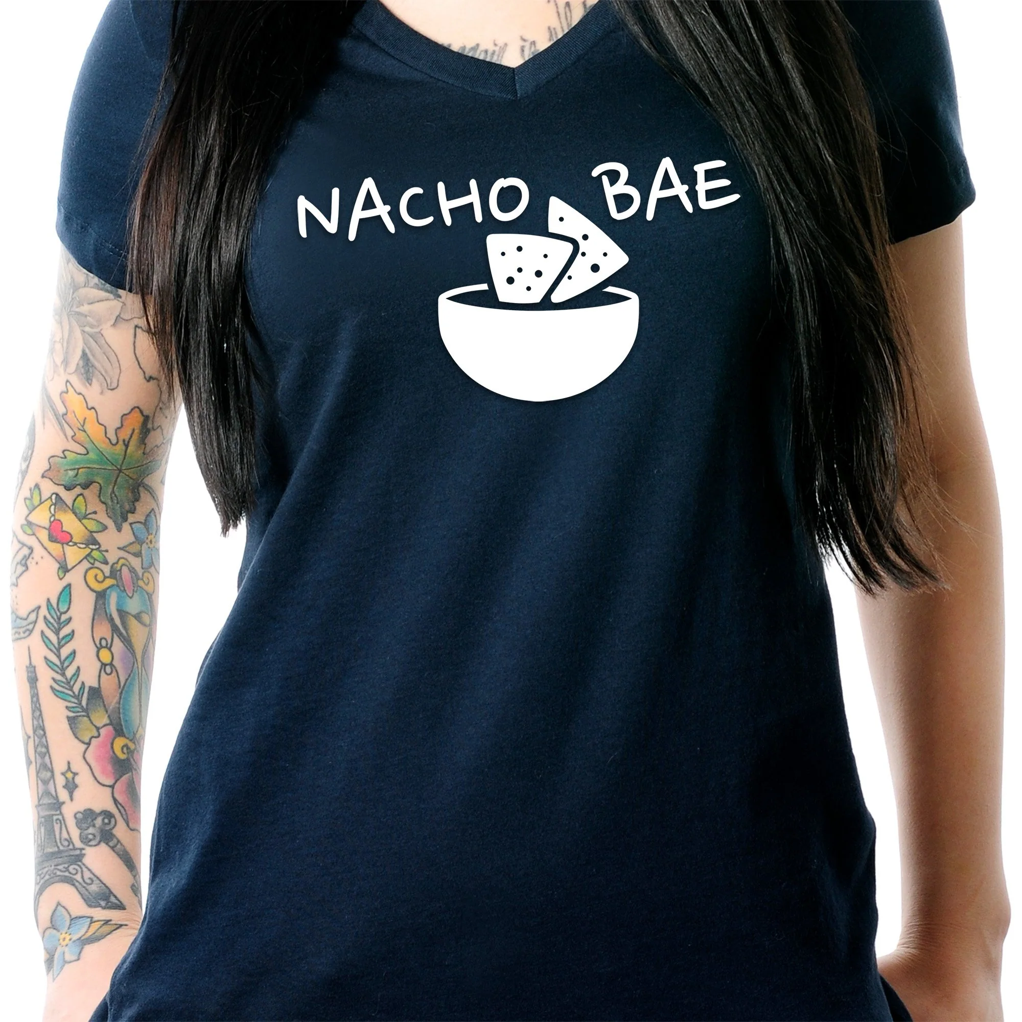 Nacho Bae Tapered V-Neck Tee Shirt - Image 3