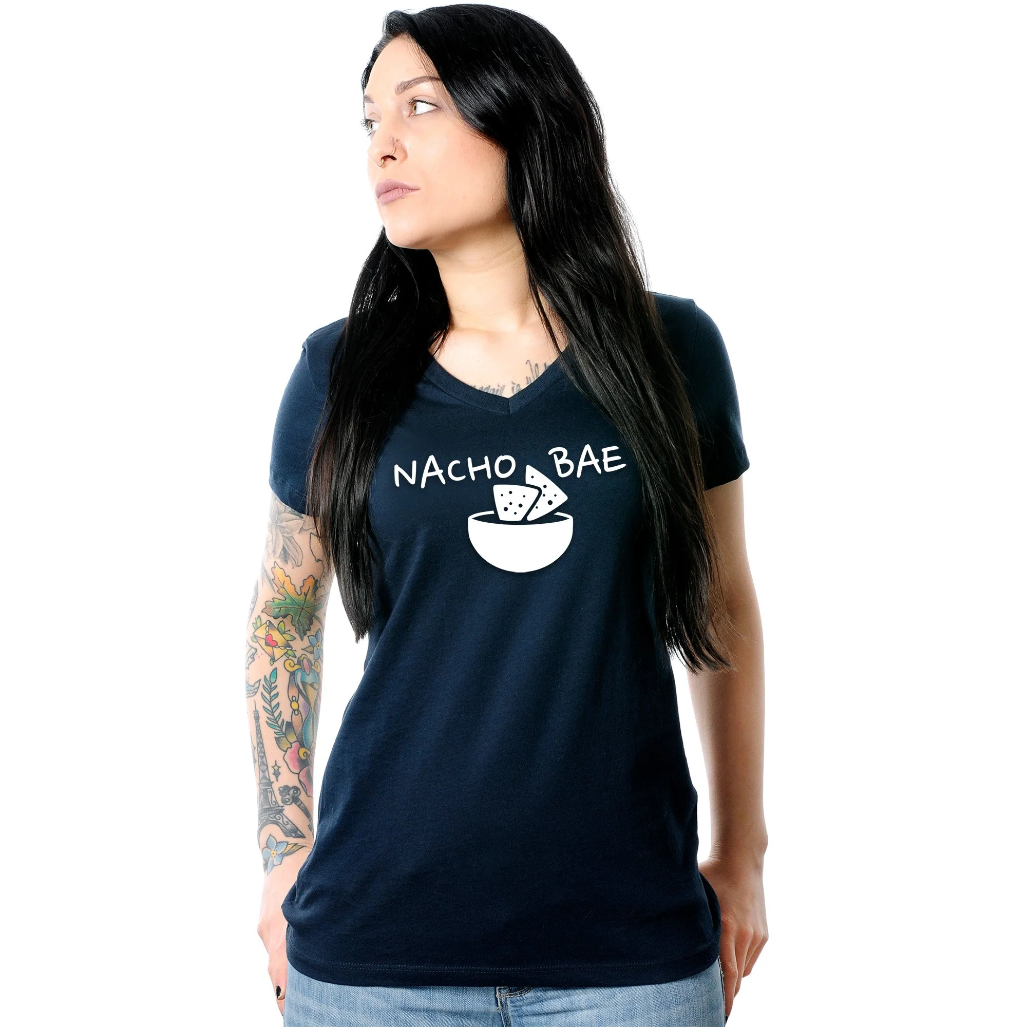 Nacho Bae Tapered V-Neck Tee Shirt - Image 8