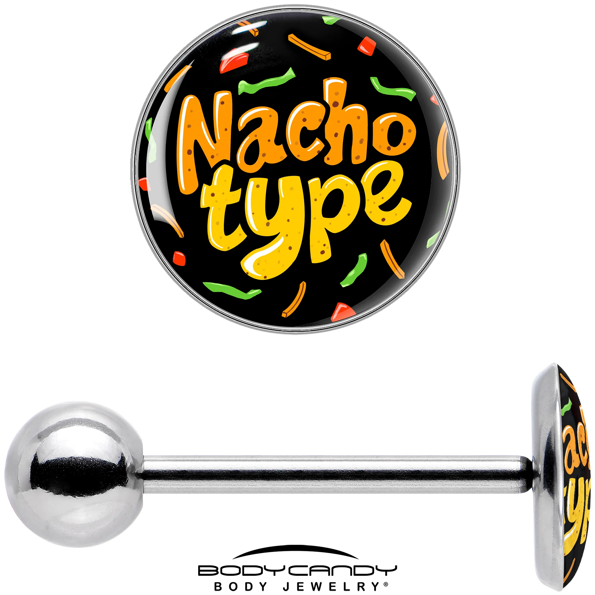Nacho Type Barbell Tongue Ring by Onyx O - Image 7
