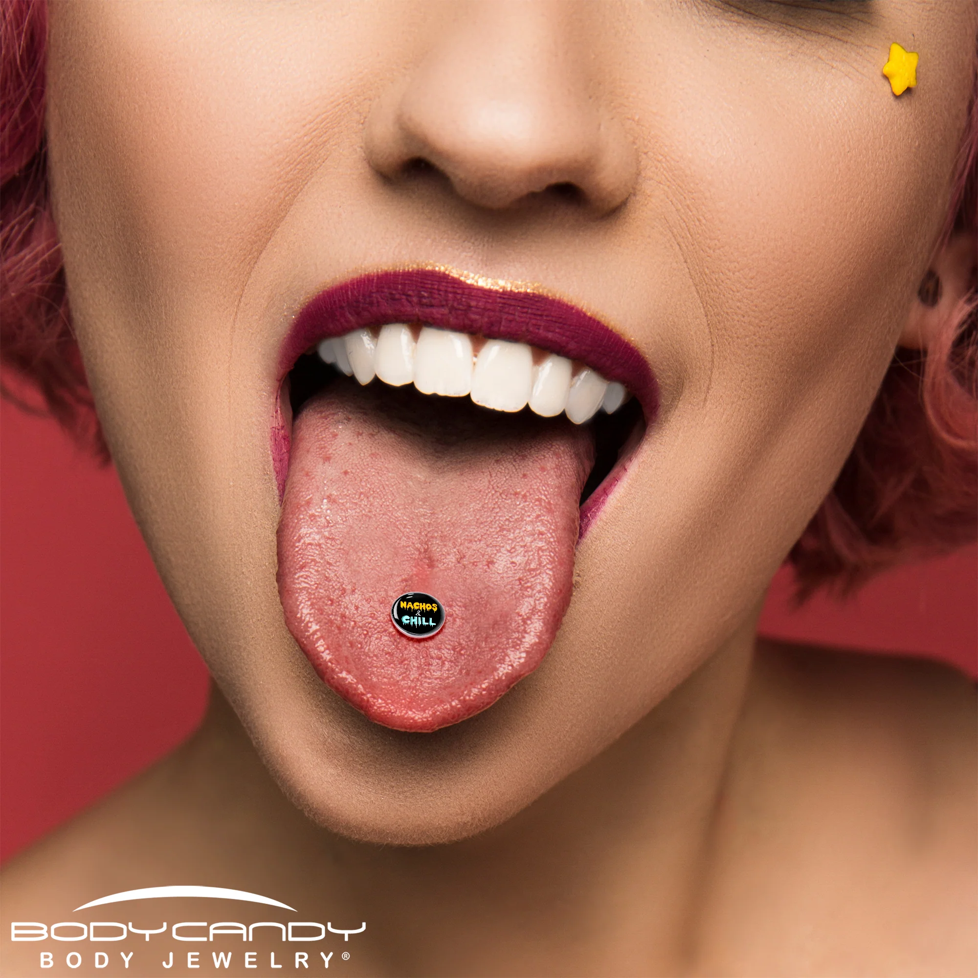 Nachos and Chill Barbell Tongue Ring by Onyx O - Image 6